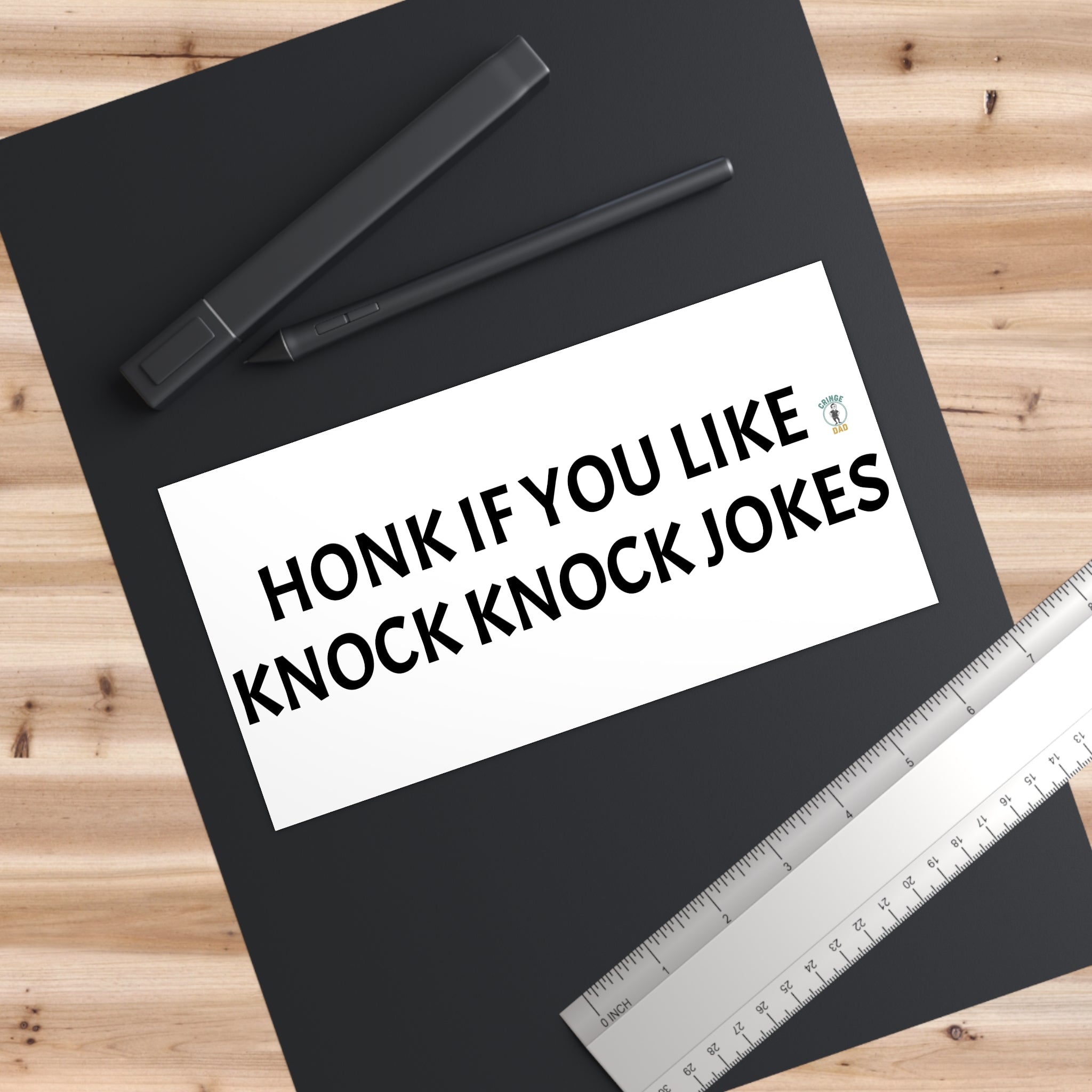 Honk If You Like Knock Knock Jokes Bumper Sticker