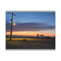 Sunset Pier Silhouette Canvas | Stretched Matte Wall Art