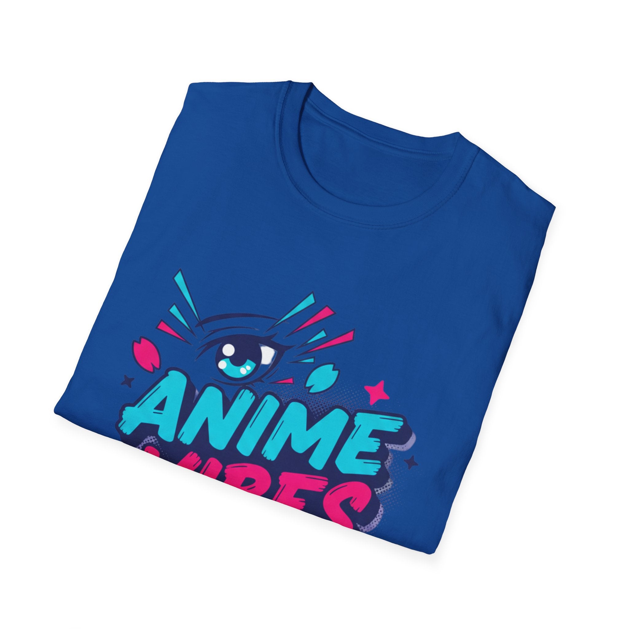 Anime Vibes Only T-Shirt | Retro Neon Anime Eye Design