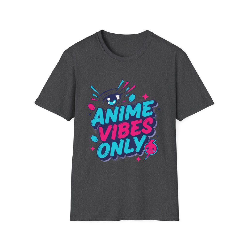 Anime Vibes Only T-Shirt | Retro Neon Anime Eye Design