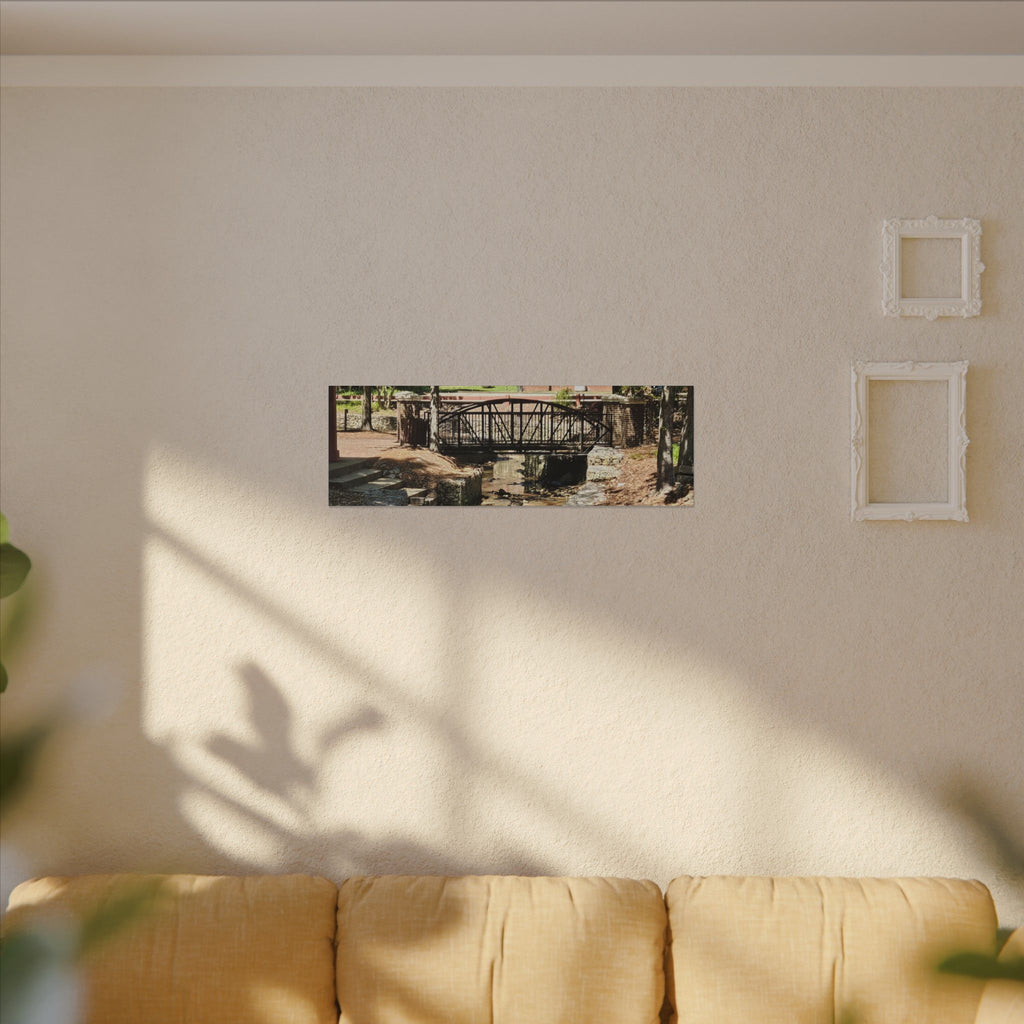 Park Footbridge Photograph Matte Canvas | Stretched Wall Art