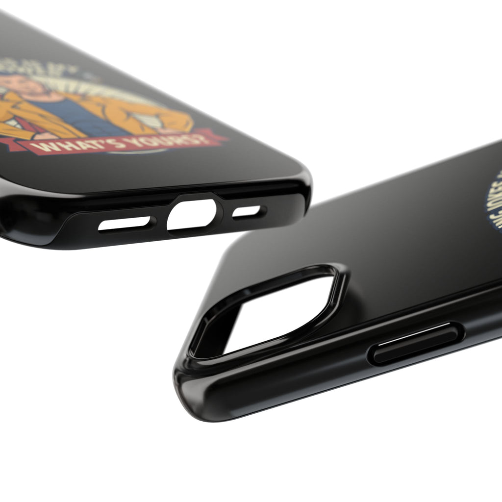 Telling Jokes Is My Superpower Phone Case | Humorous Man Illustration