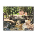 Park Footbridge Photograph Matte Canvas | Stretched Wall Art