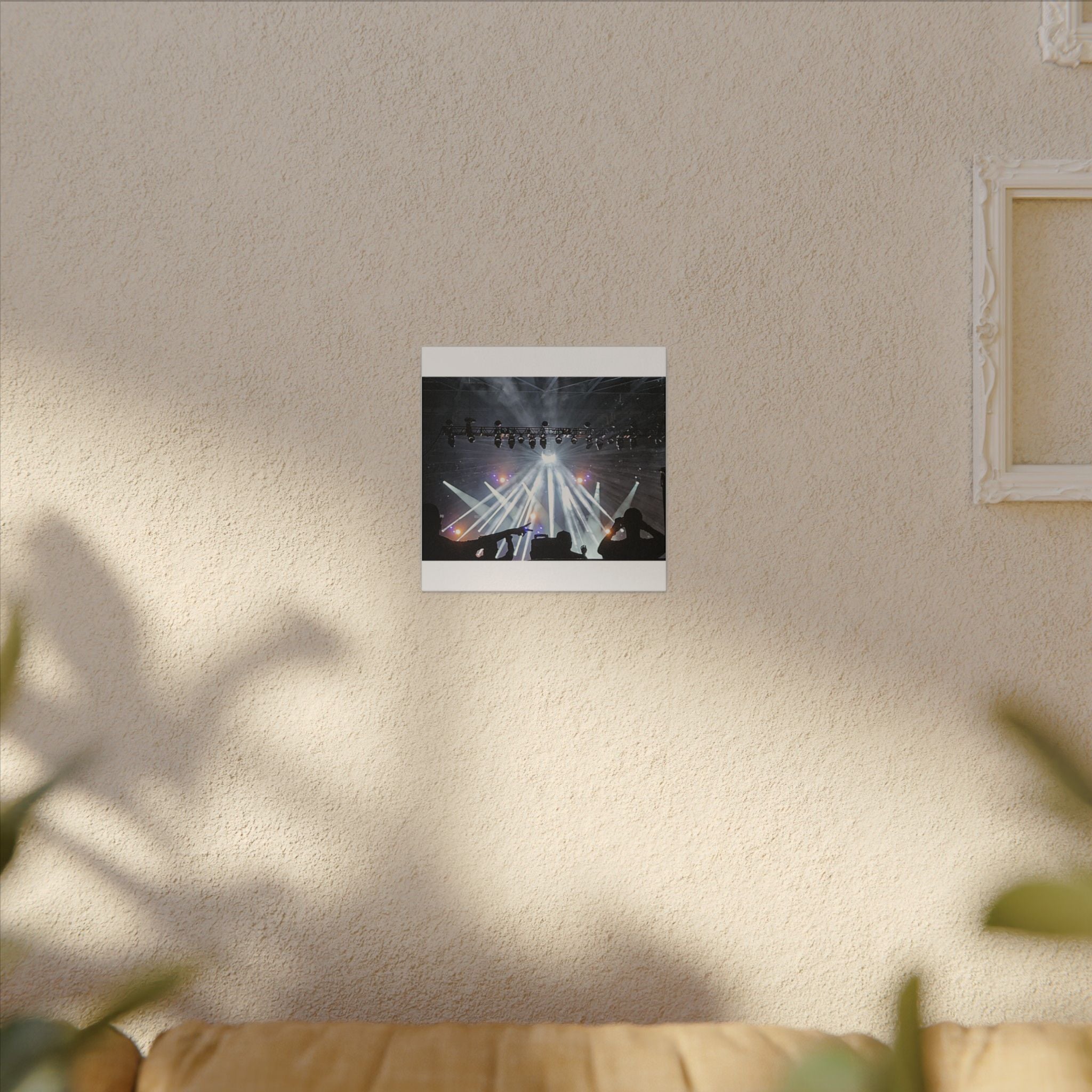 Concert Stage Lights Canvas, Matte Stretched Wall Art | Live Music