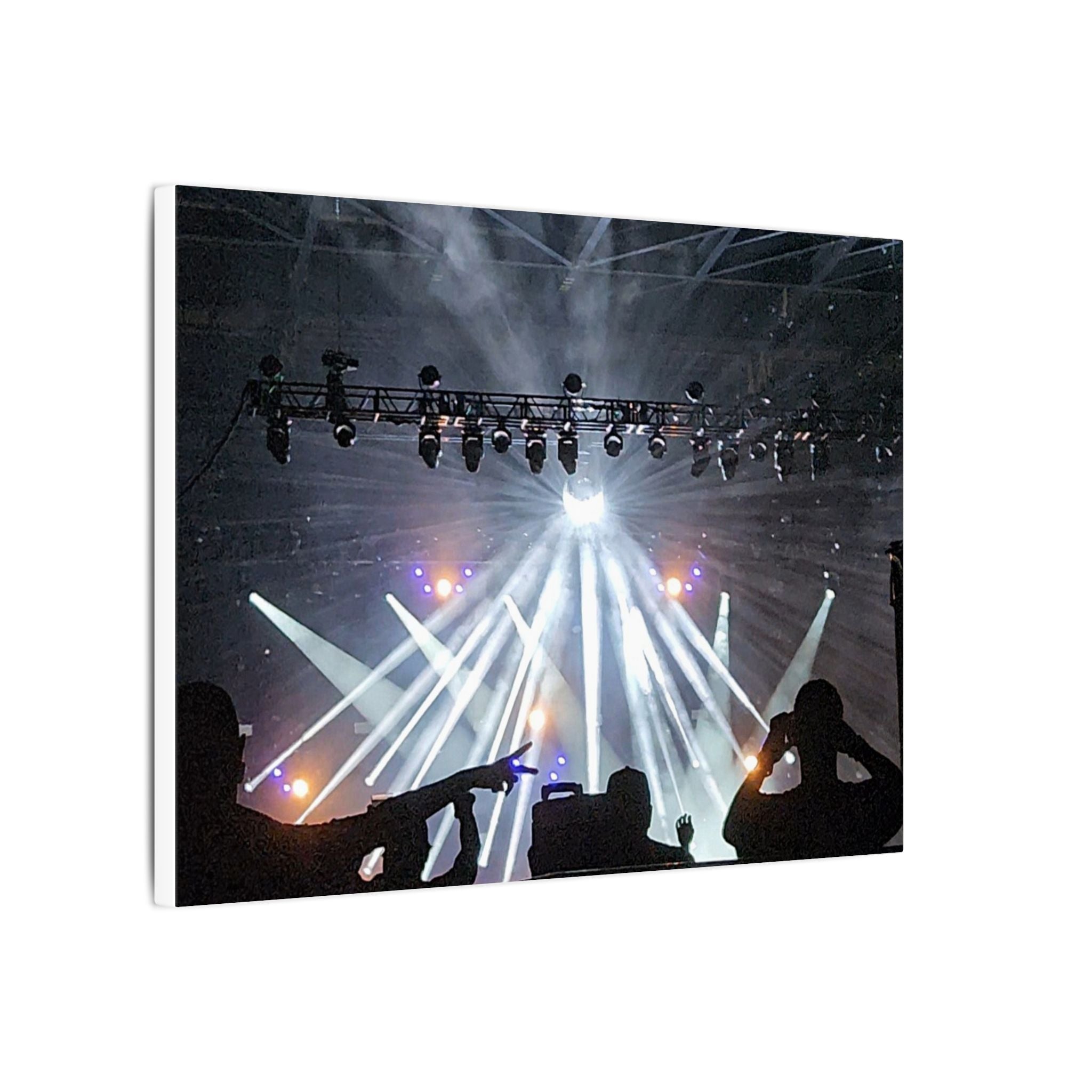 Concert Stage Lights Canvas, Matte Stretched Wall Art | Live Music