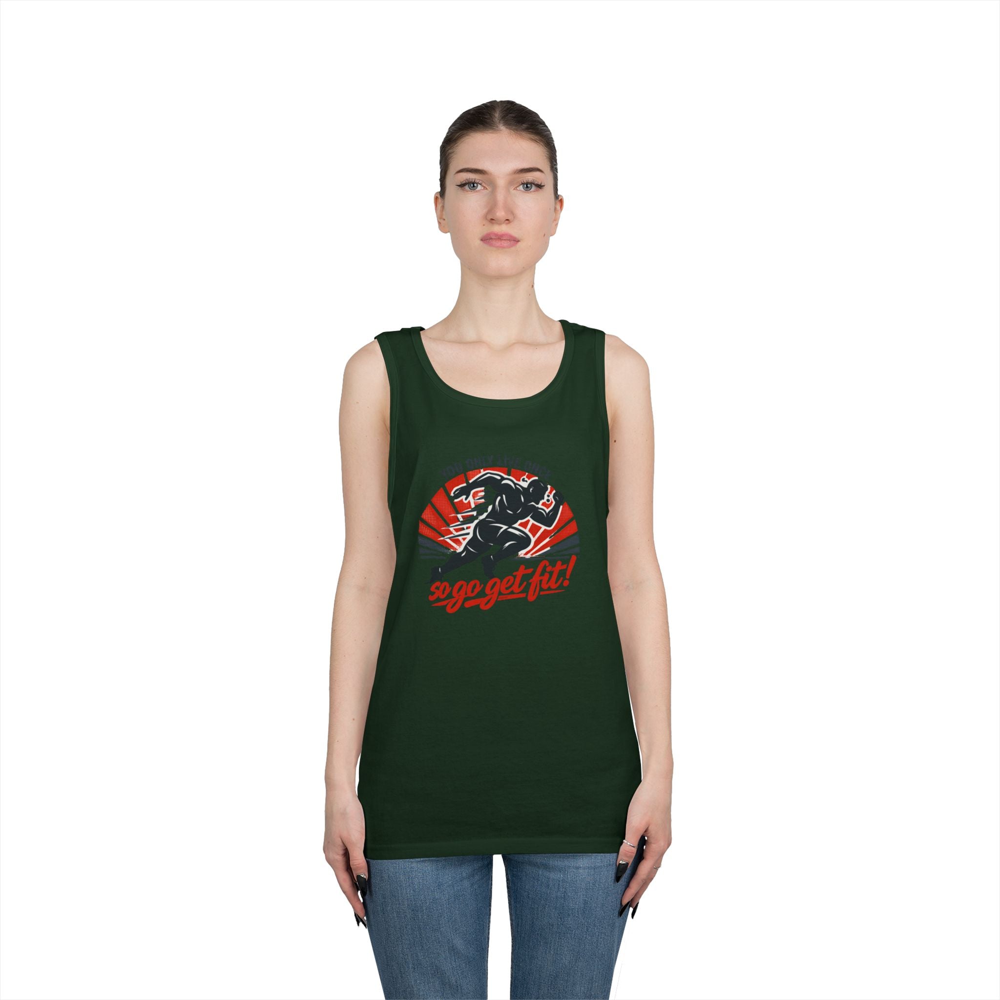 You Only Live Once So Go Get Fit tank top | Fitness Motivational Workout Tee