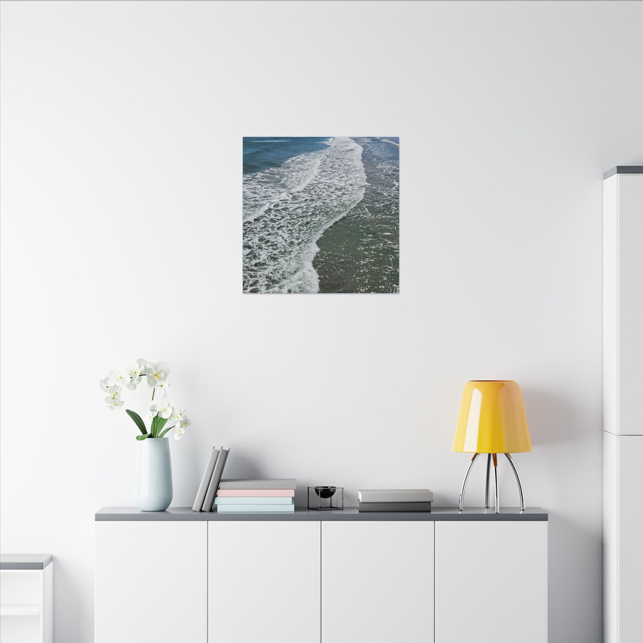 Ocean Shoreline Waves Canvas