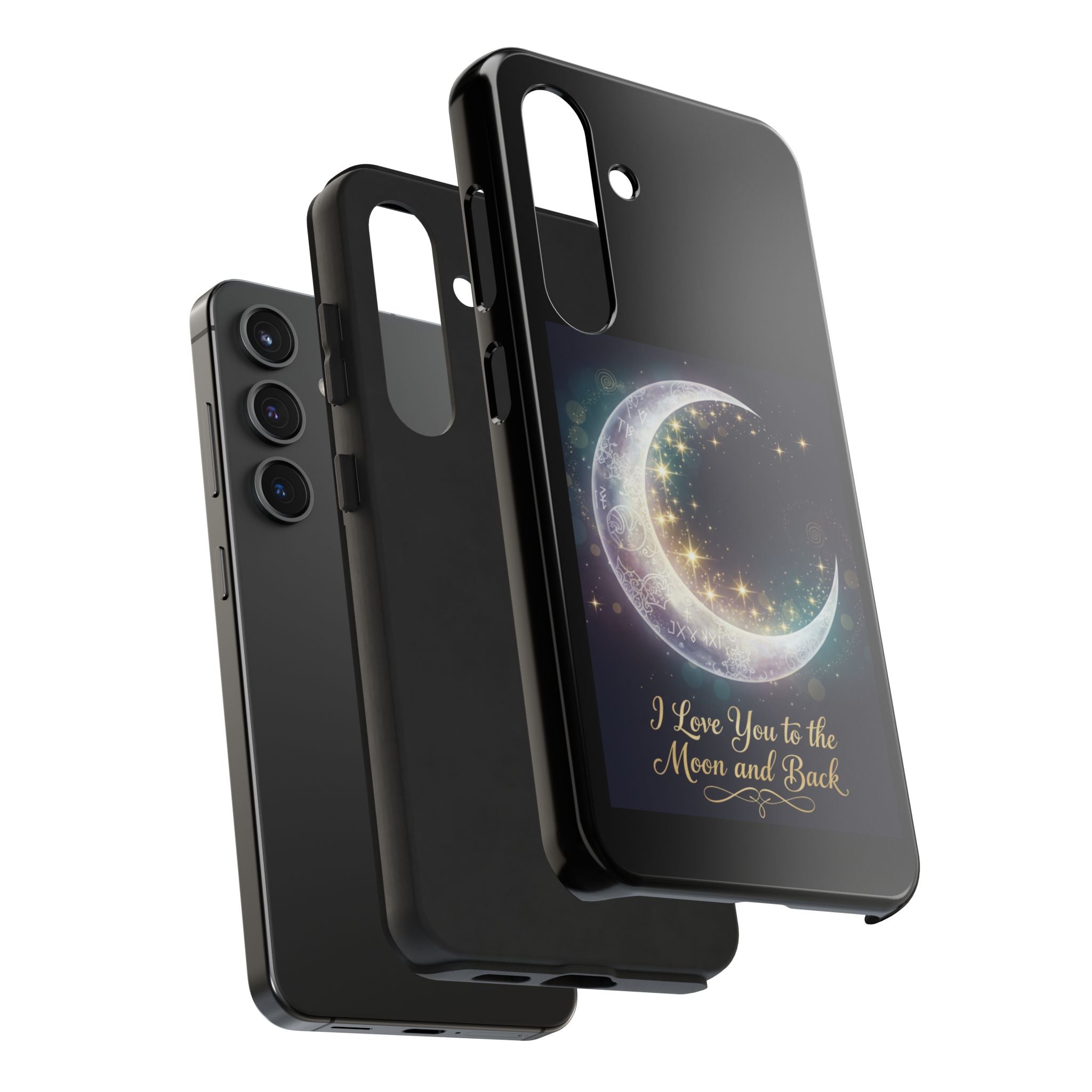 I Love You to the Moon and Back Phone Case | Moon Crescent Stars