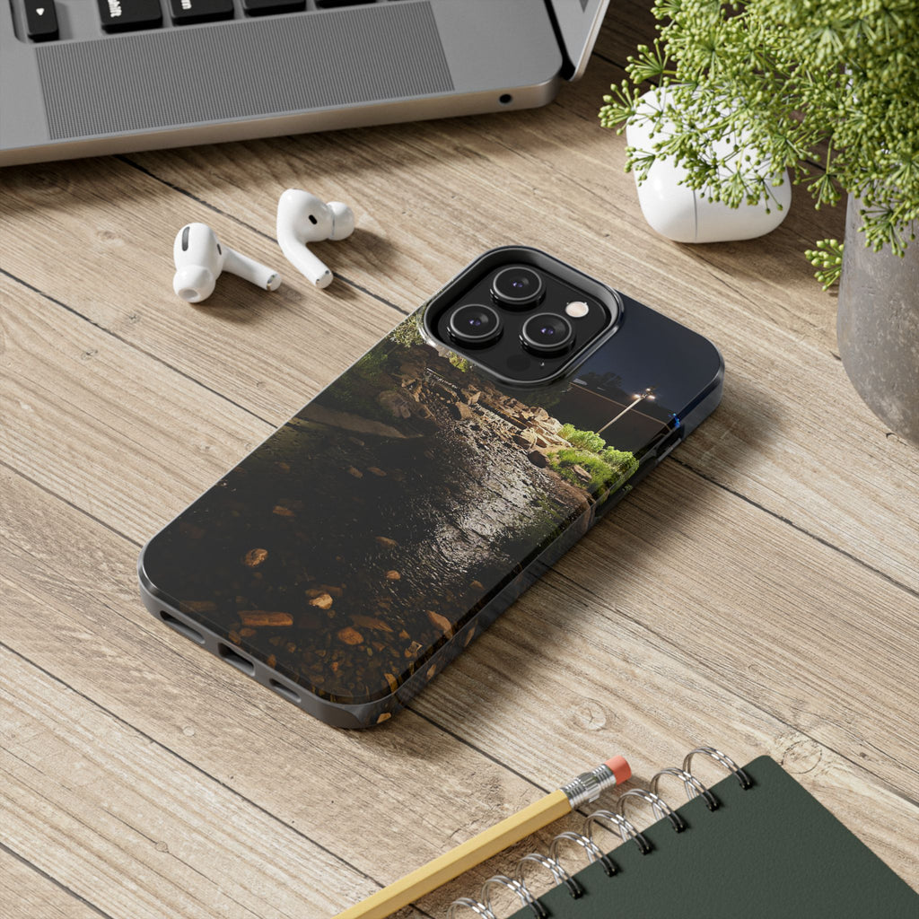 Night River Phone Case — Moody Outdoor Landscape Protective Cover