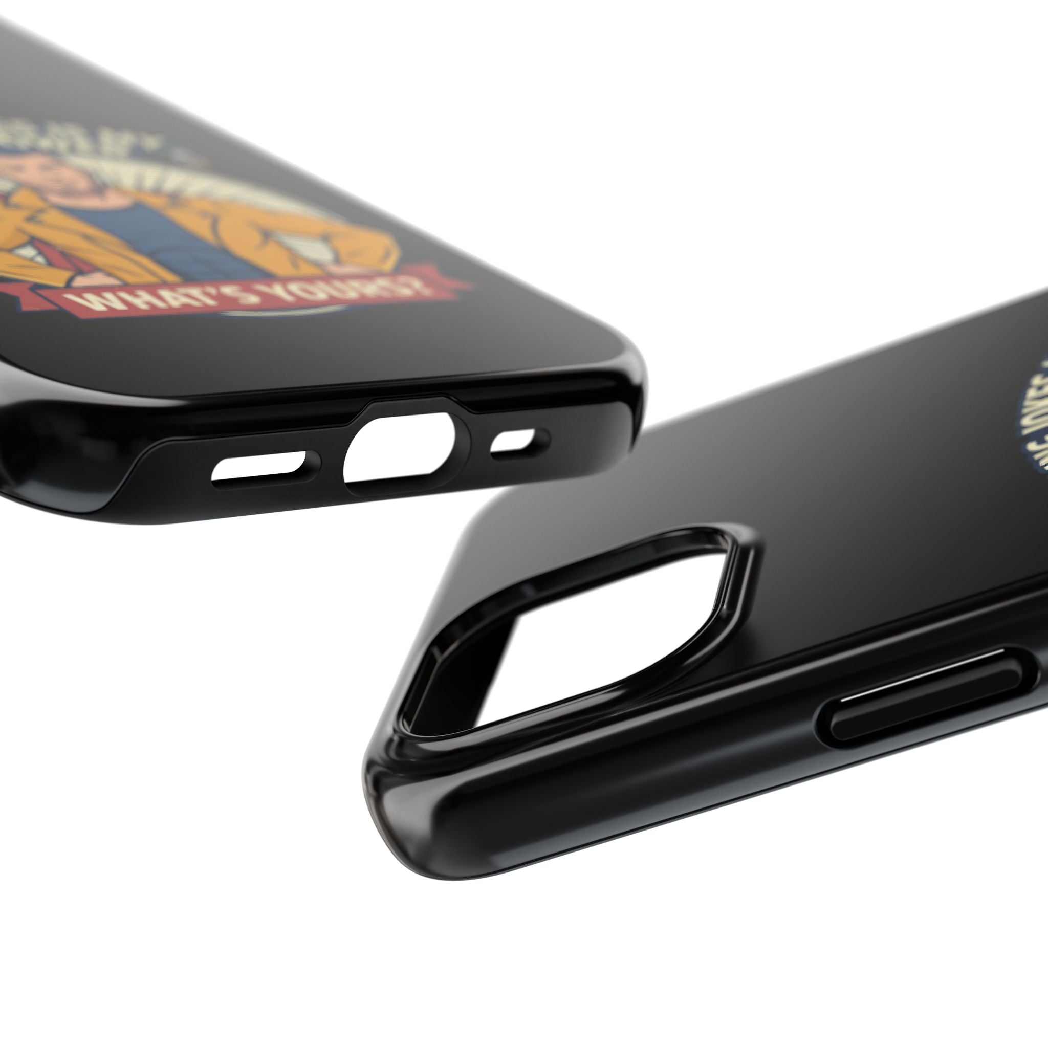 Telling Jokes Is My Superpower Phone Case | Humorous Man Illustration