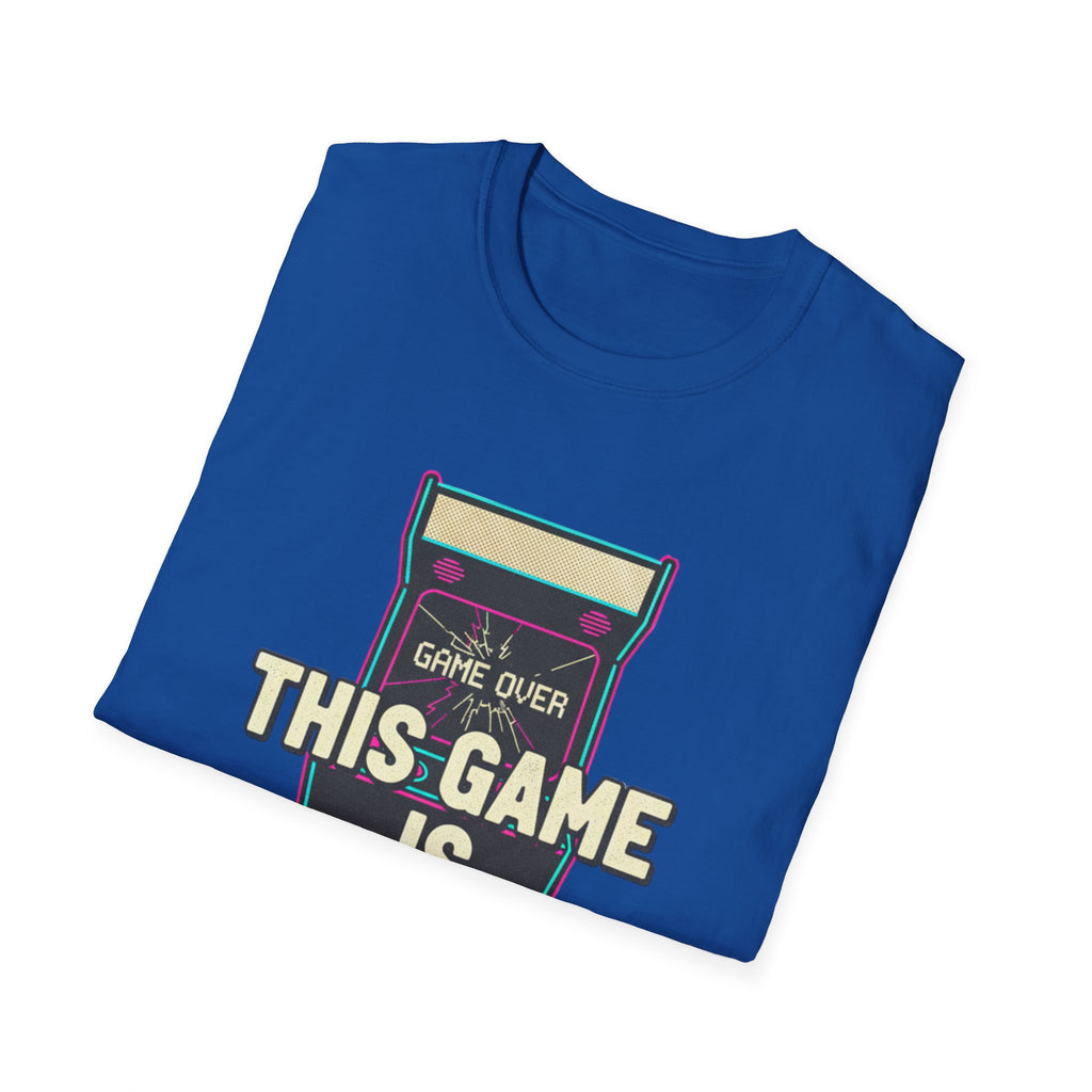 This Game Is Rigged T-Shirt | Retro Arcade Game Over Graphic Tee
