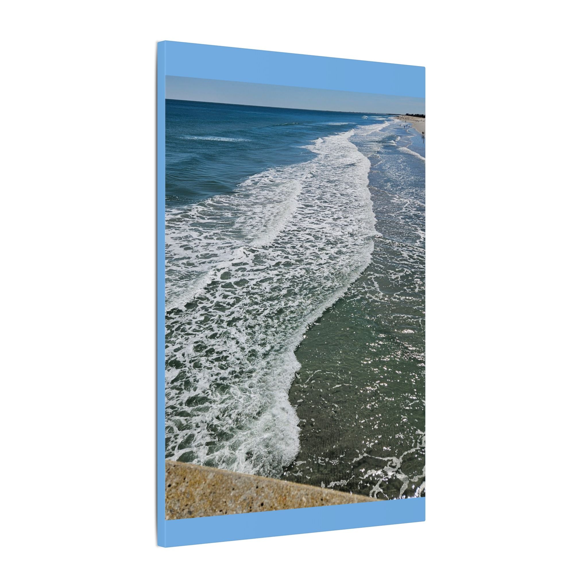 Ocean Shoreline Waves Canvas