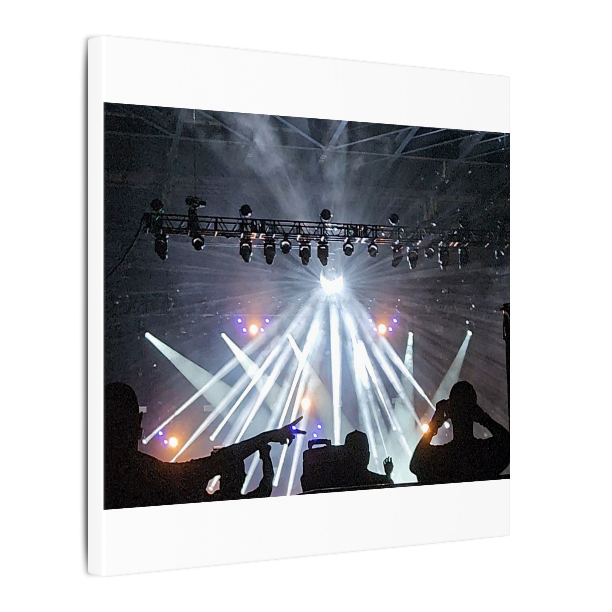 Concert Stage Lights Canvas, Matte Stretched Wall Art | Live Music