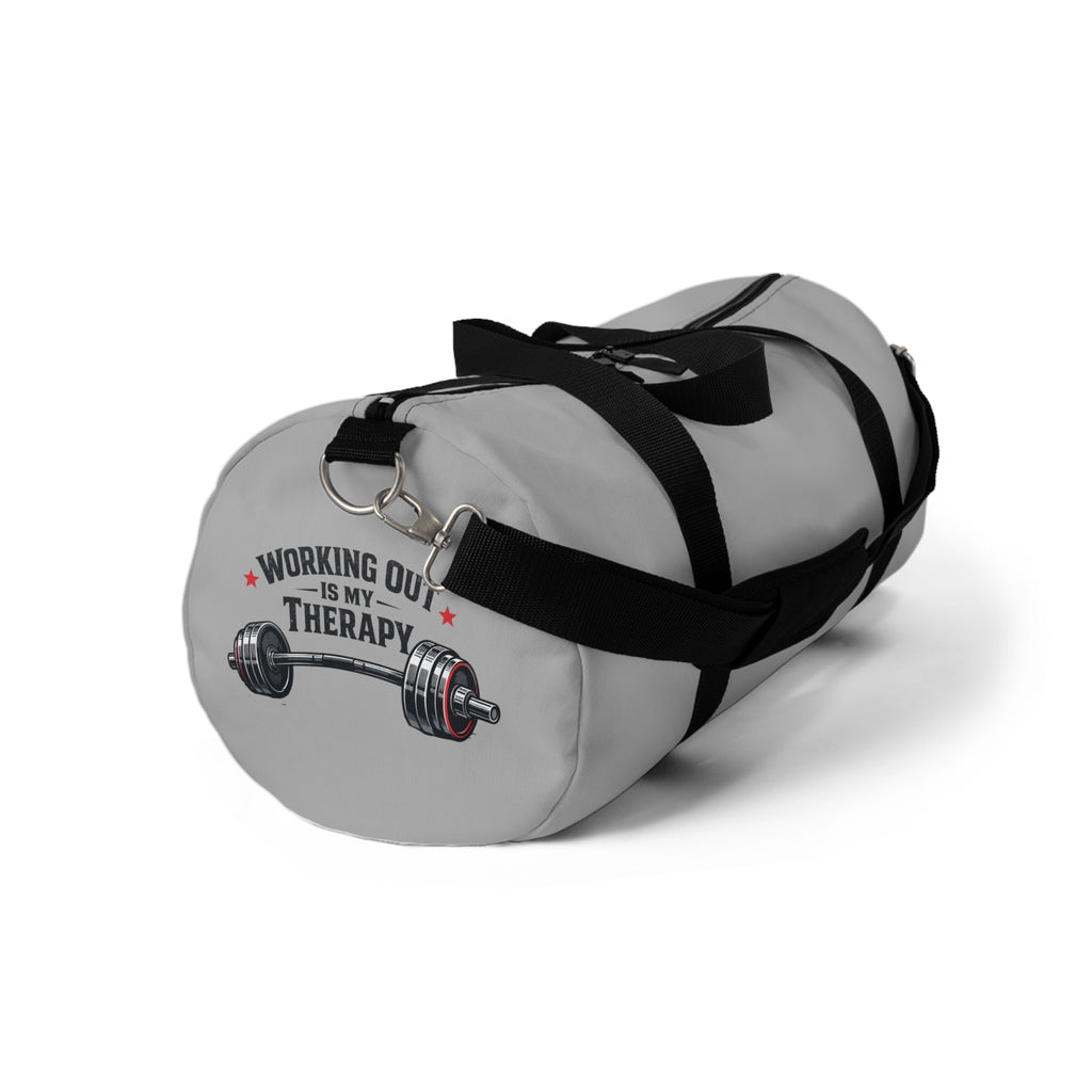 Working Out is my Therapy Duffel Bag | Personalized Sports Travel Gym Bag