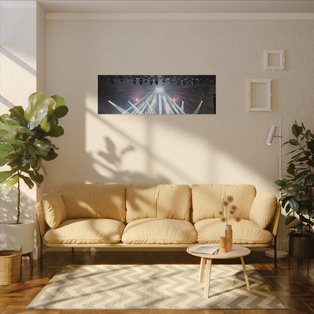 Concert Stage Lights Canvas, Matte Stretched Wall Art | Live Music