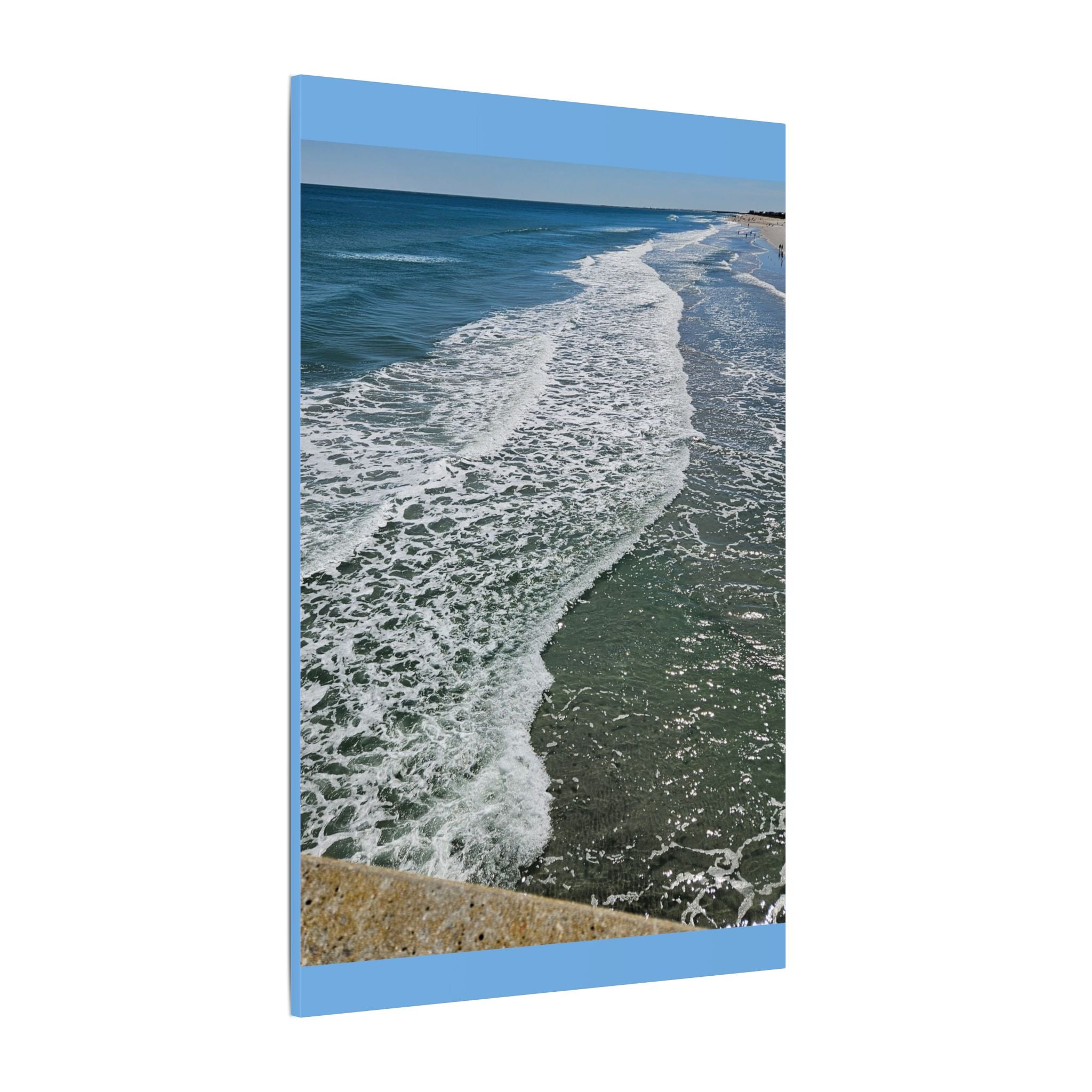 Ocean Shoreline Waves Canvas