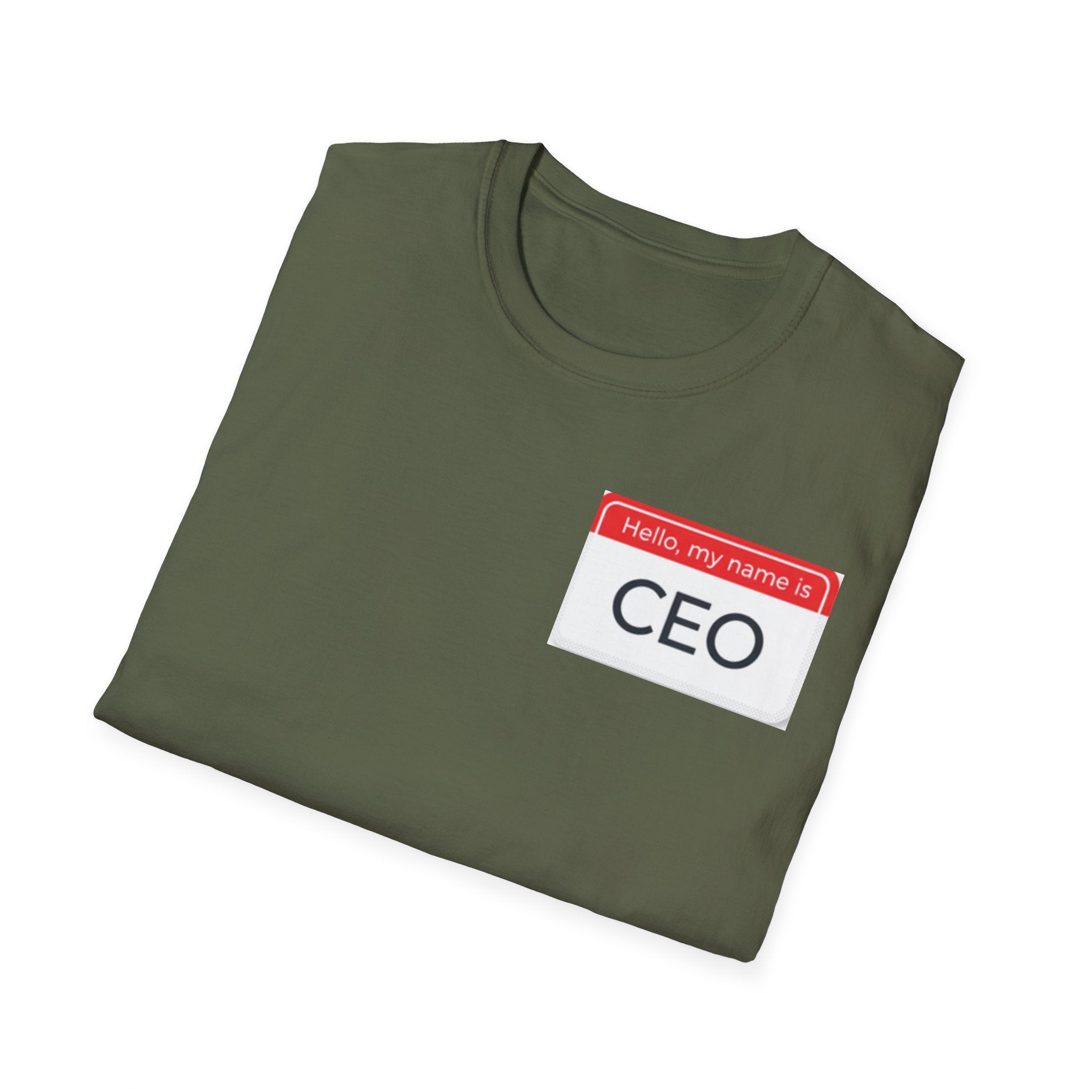 Hello My Name Is CEO T-Shirt | Name Tag Novelty Tee