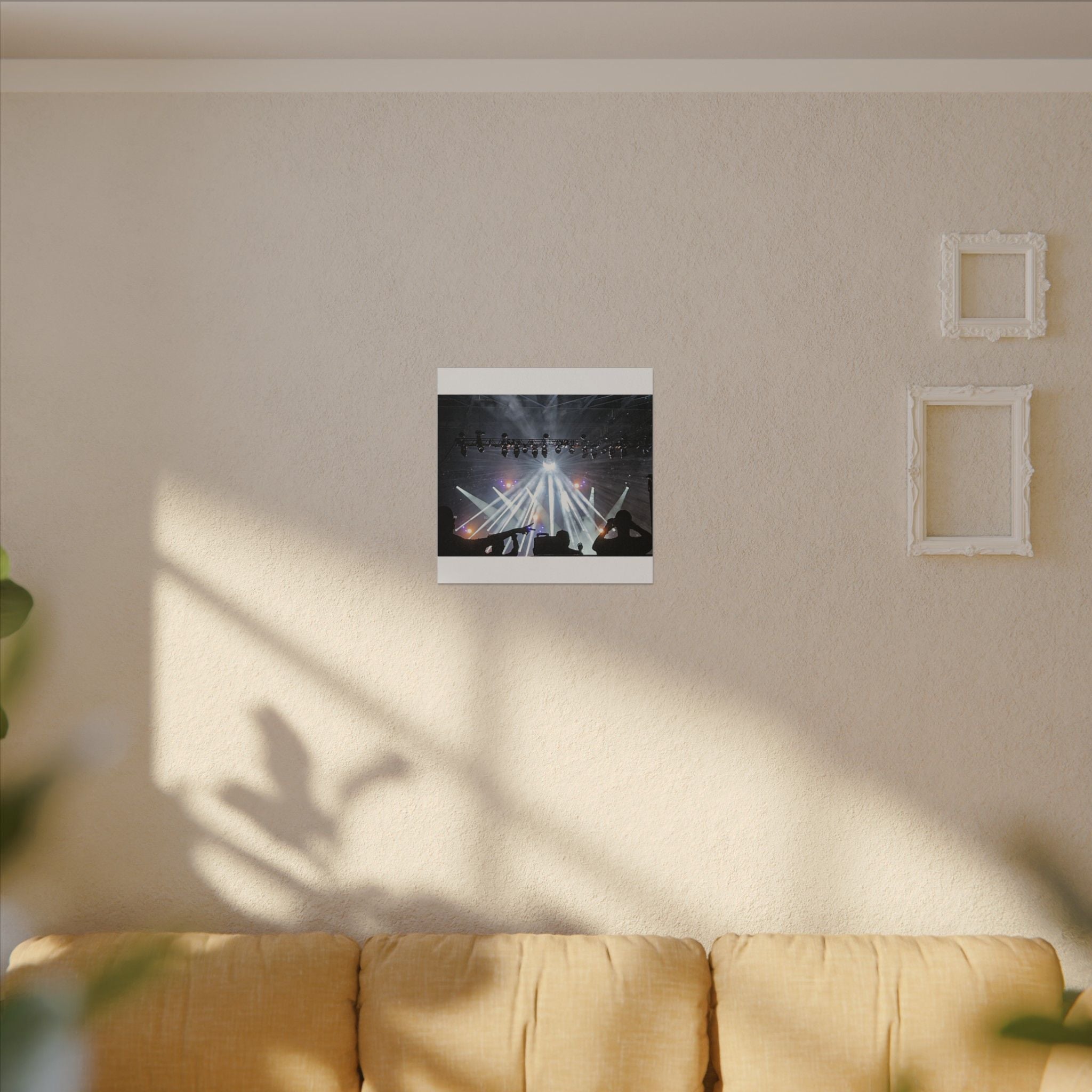 Concert Stage Lights Canvas, Matte Stretched Wall Art | Live Music