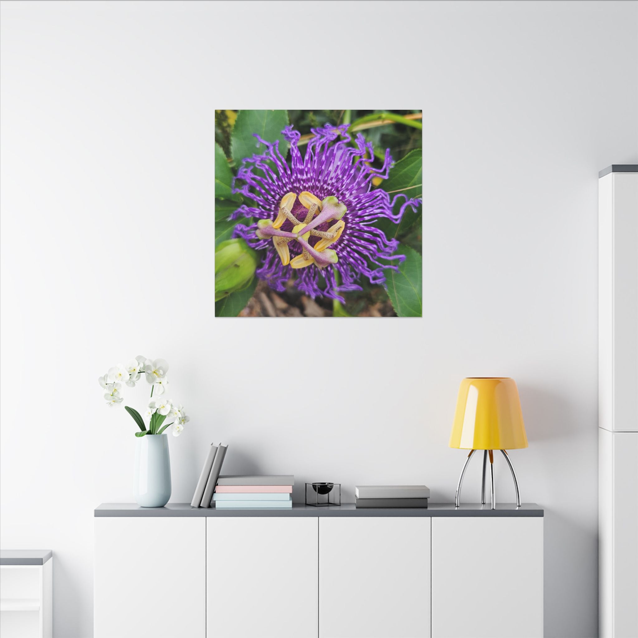 Purple Passionflower Botanical Canvas