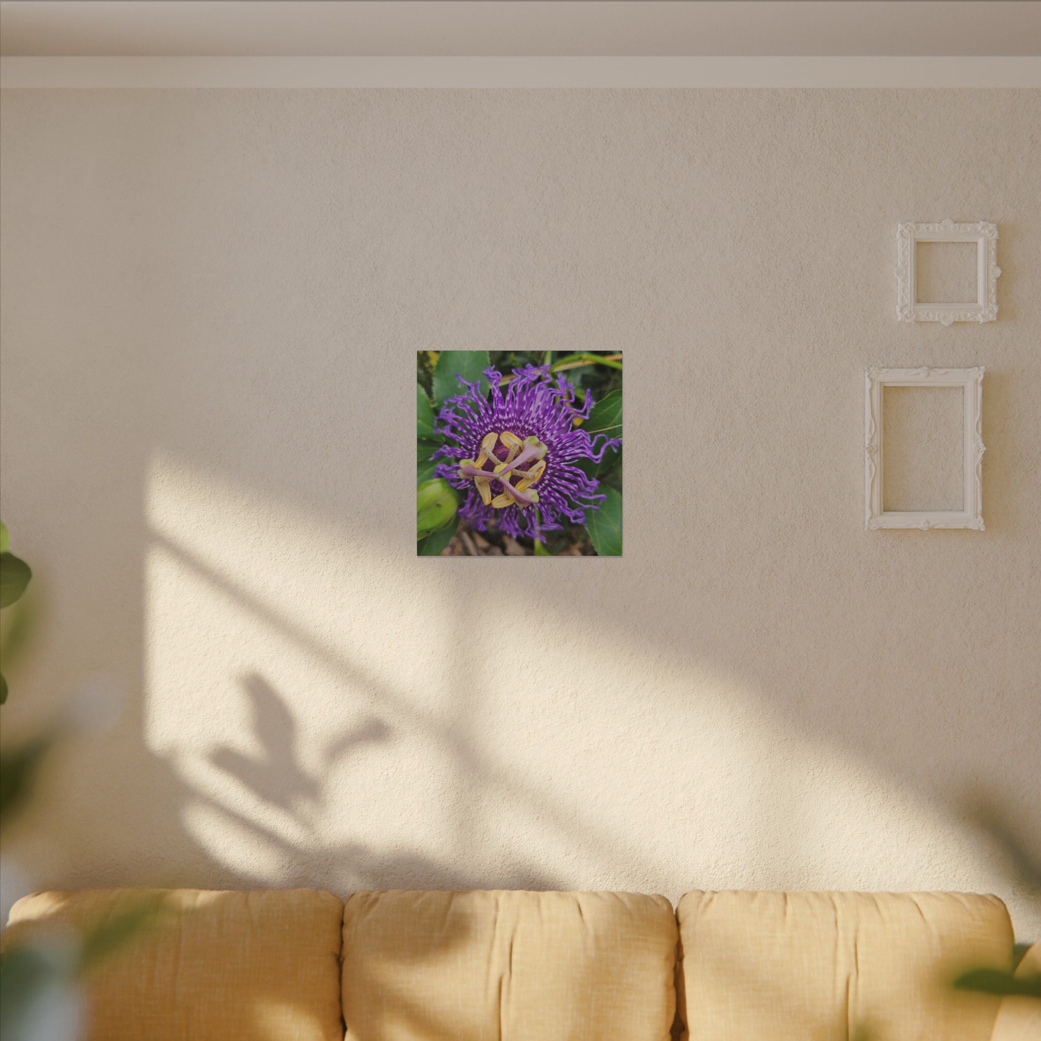 Purple Passionflower Botanical Canvas