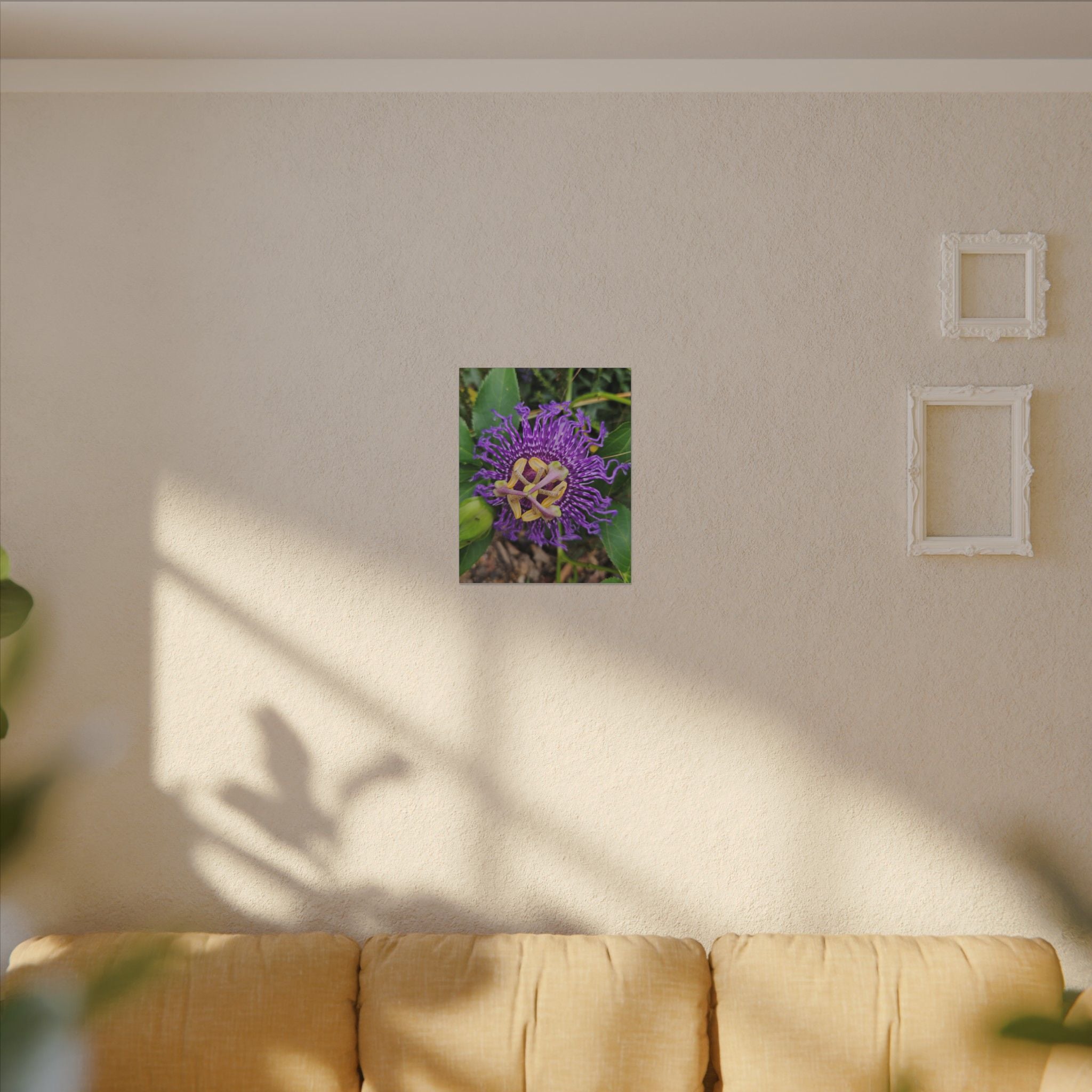 Purple Passionflower Botanical Canvas
