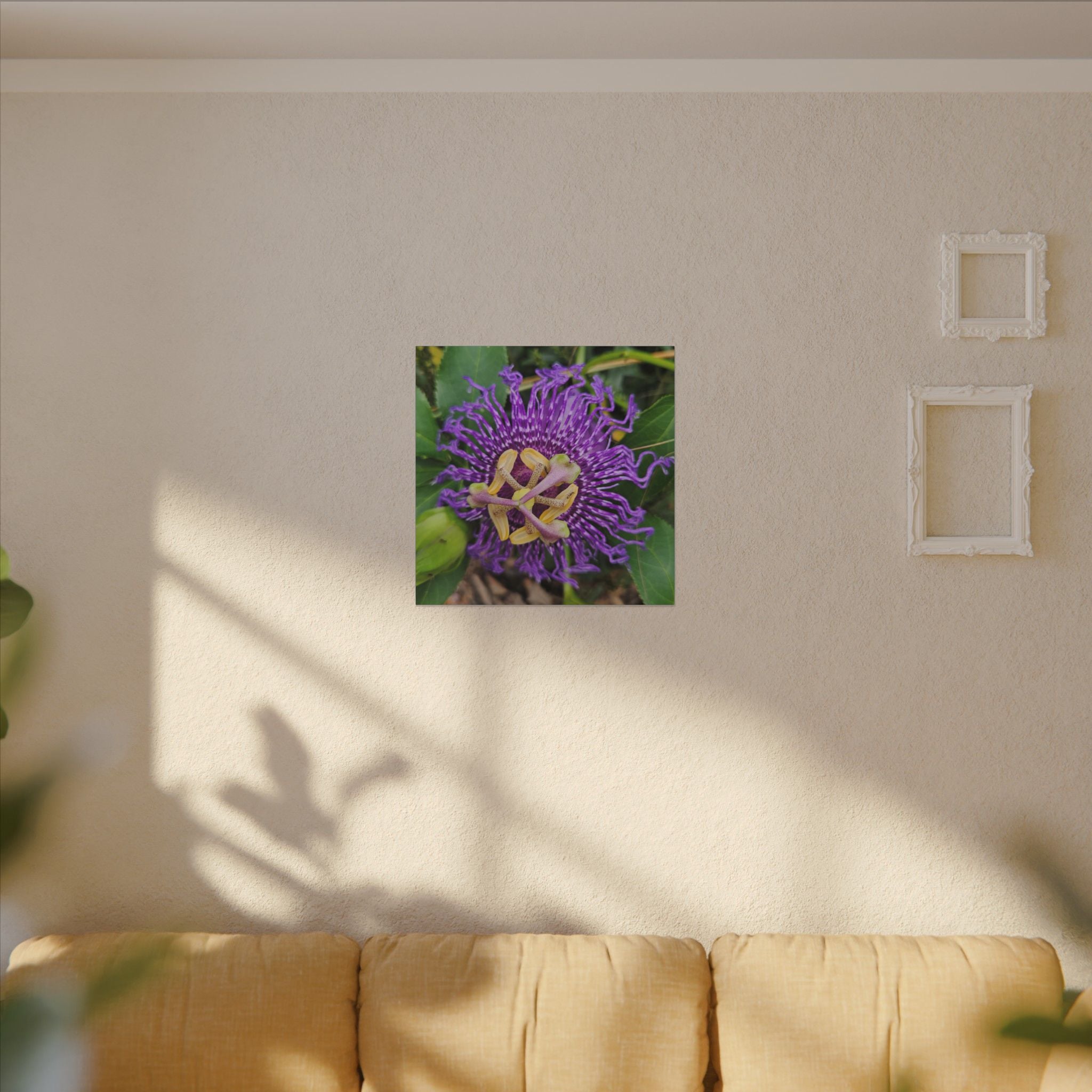 Purple Passionflower Botanical Canvas