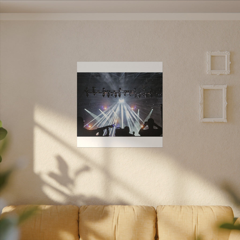 Concert Stage Lights Canvas, Matte Stretched Wall Art | Live Music