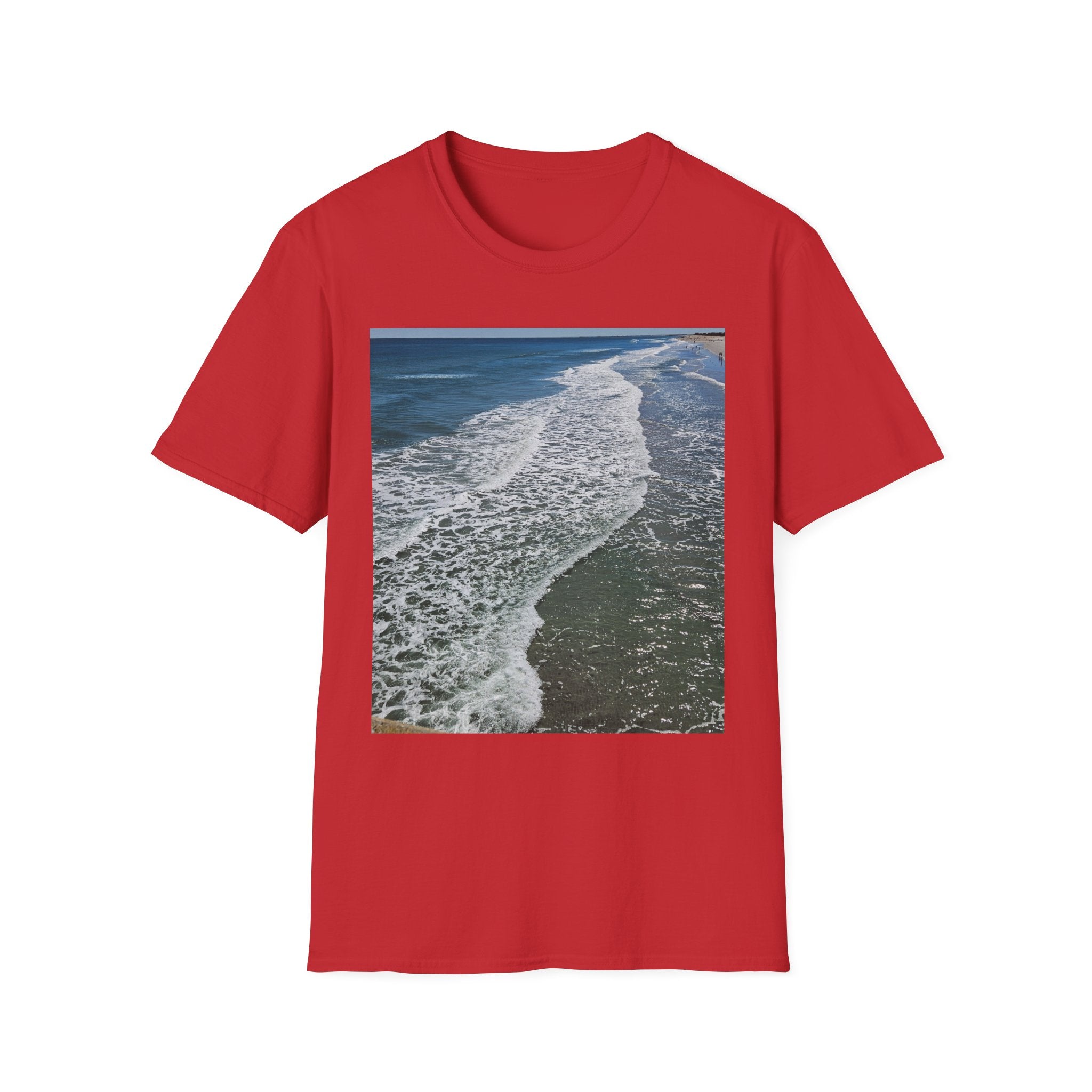 Beach Waves Photo T-Shirt — Coastal Ocean Surf Graphic Tee