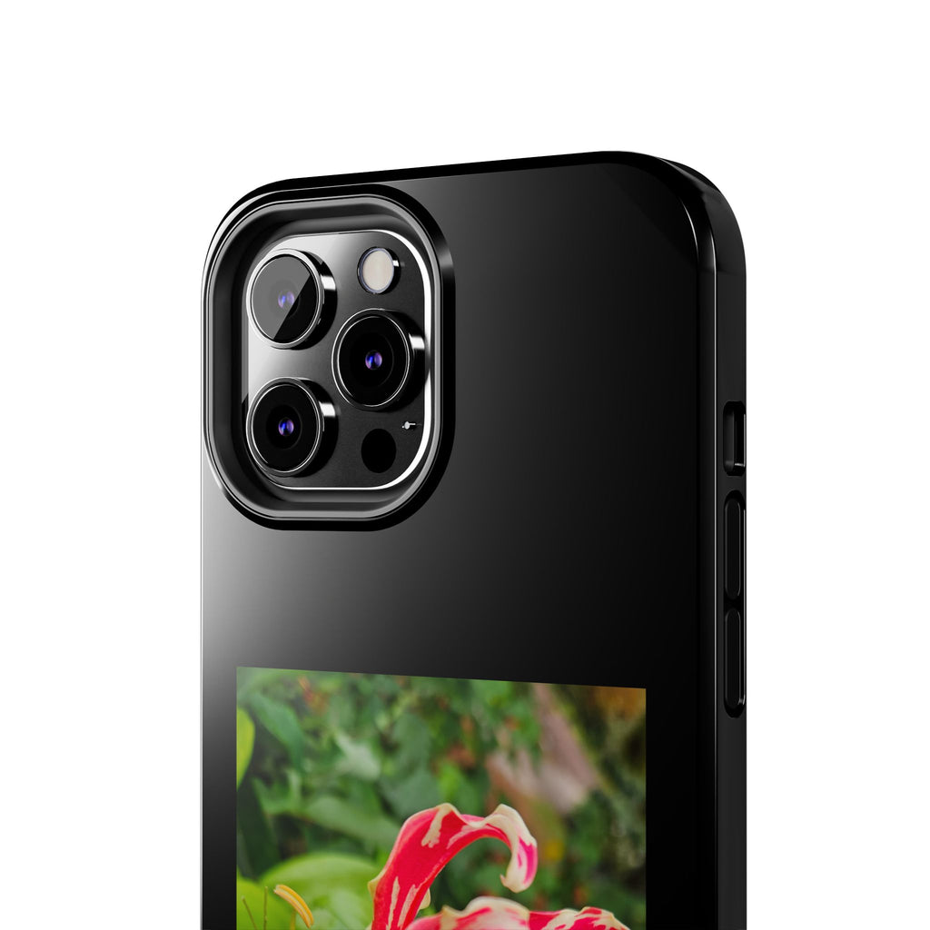 Gloriosa Lily Tough Phone Case | Red Tropical Flower Phone Case
