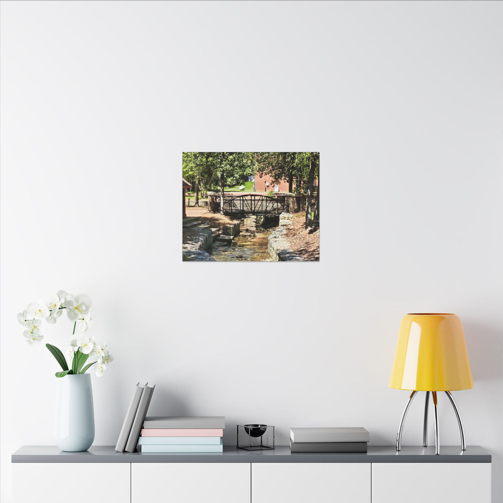 Park Footbridge Photograph Matte Canvas | Stretched Wall Art