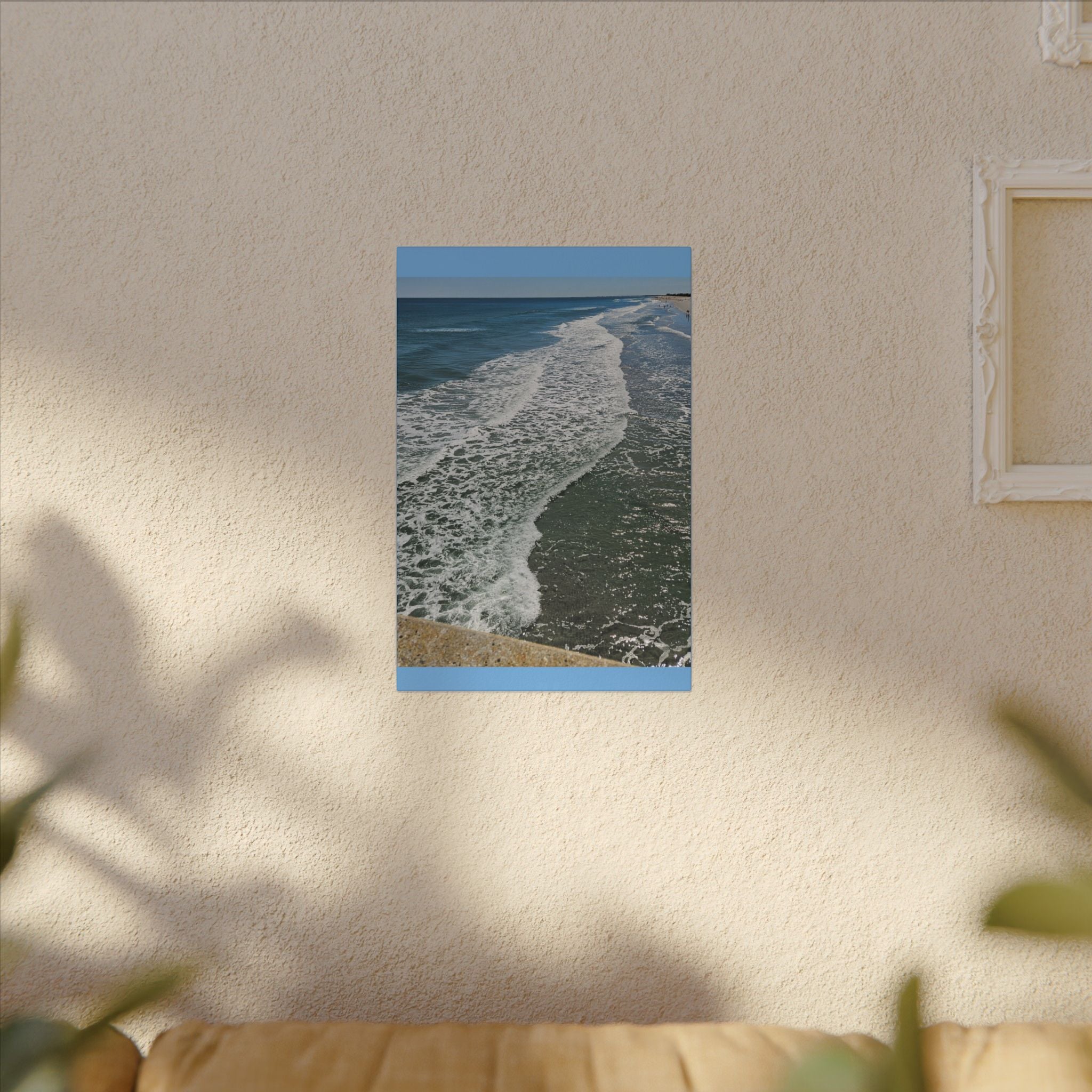 Ocean Shoreline Waves Canvas