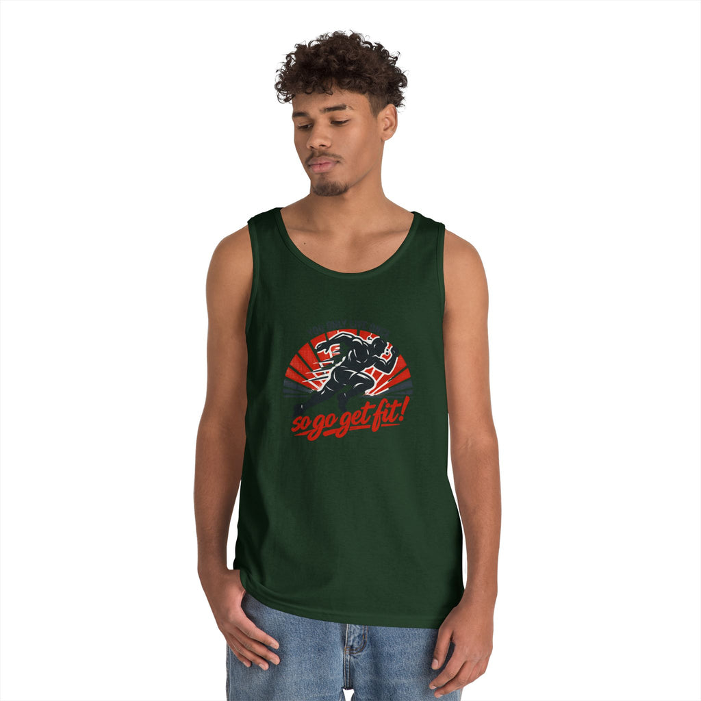 You Only Live Once So Go Get Fit tank top | Fitness Motivational Workout Tee