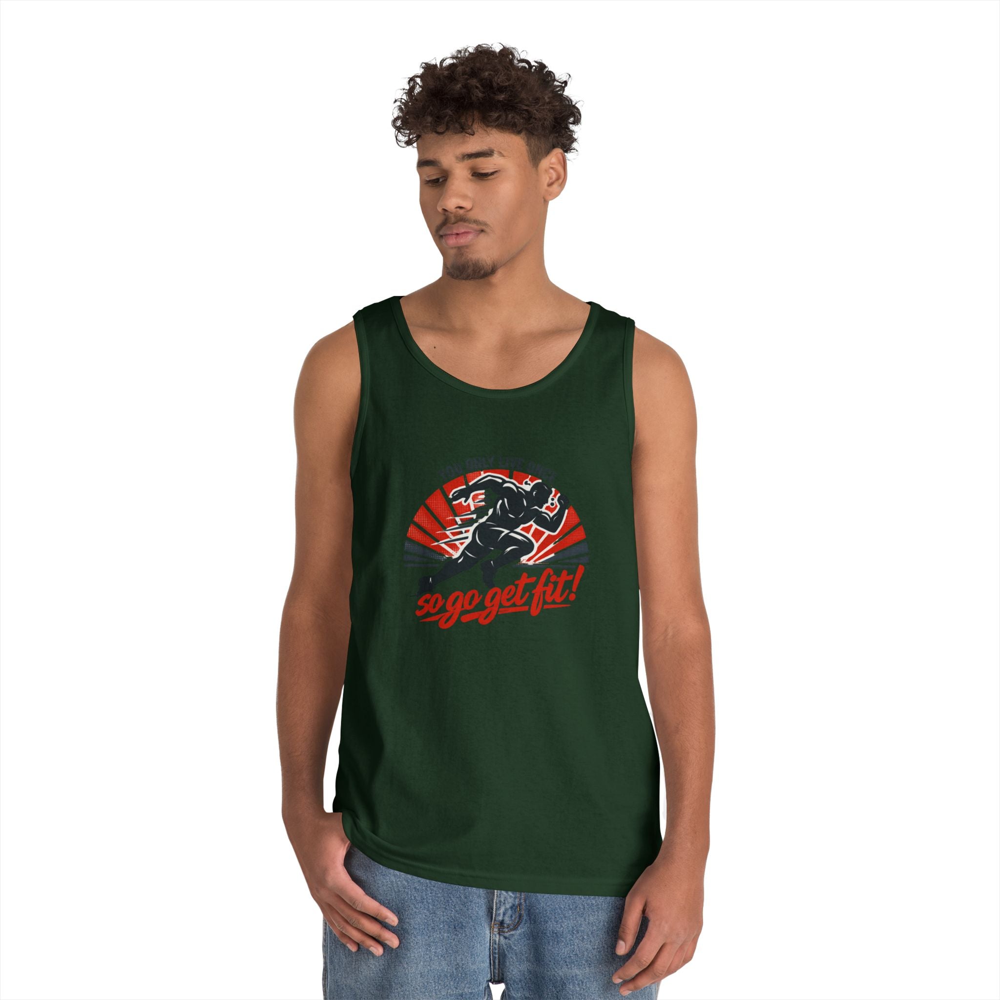 You Only Live Once So Go Get Fit tank top | Fitness Motivational Workout Tee