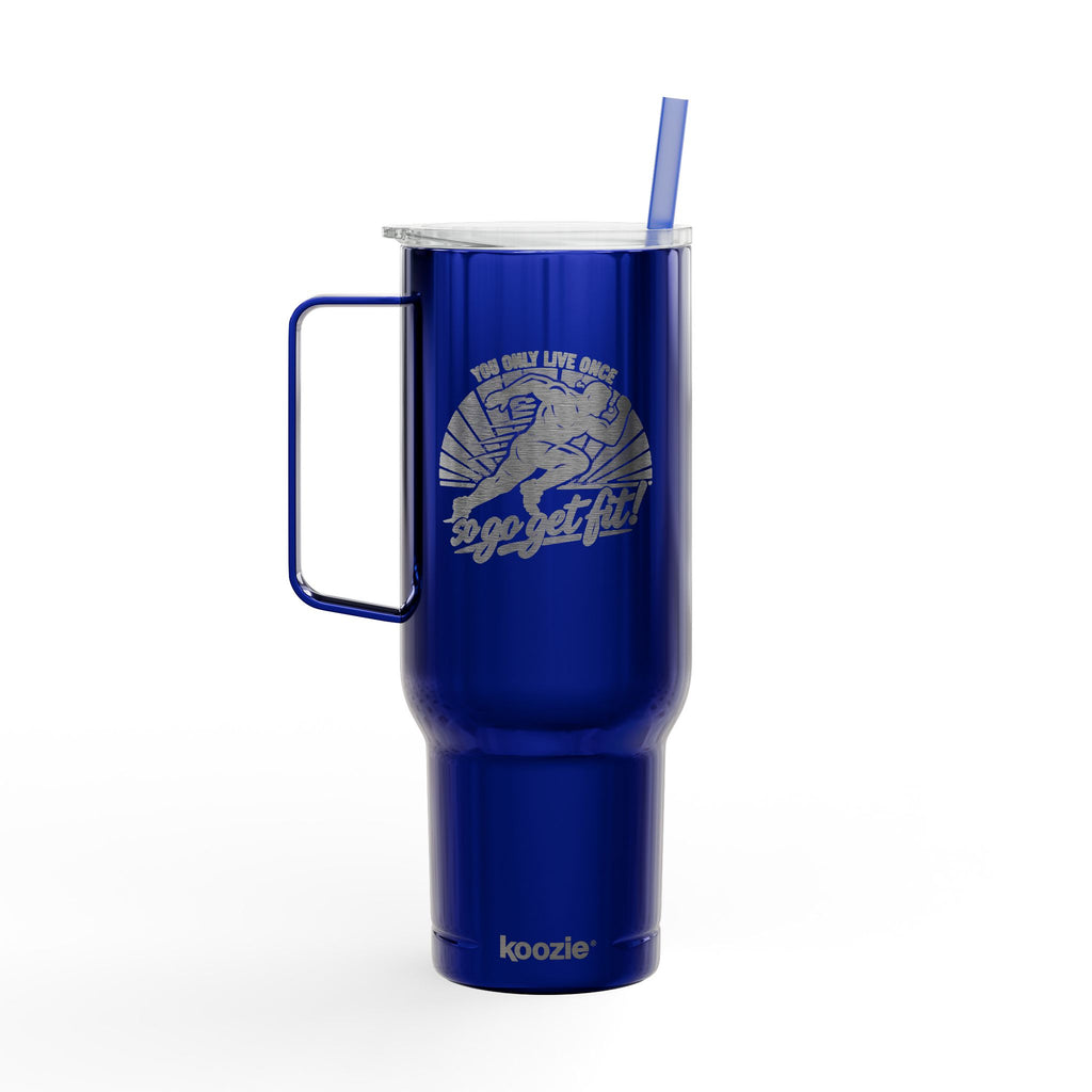 You Only Live Once, So Go Get Fit Tumbler 40oz Engraved Insulated