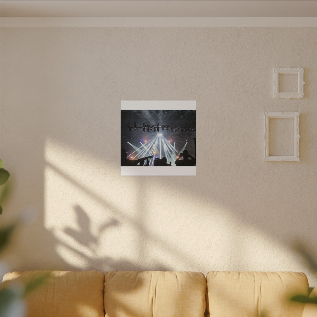 Concert Stage Lights Canvas, Matte Stretched Wall Art | Live Music