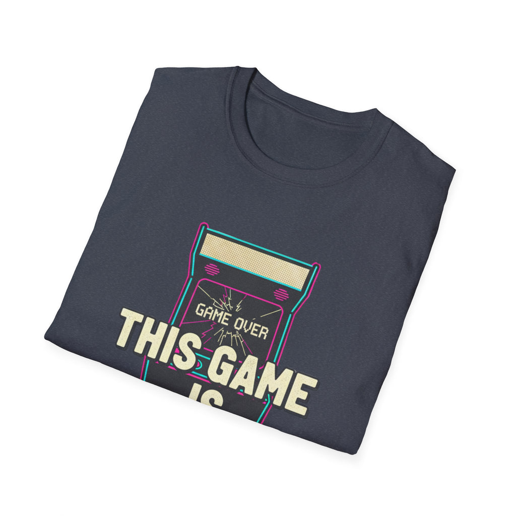 This Game Is Rigged T-Shirt | Retro Arcade Game Over Graphic Tee