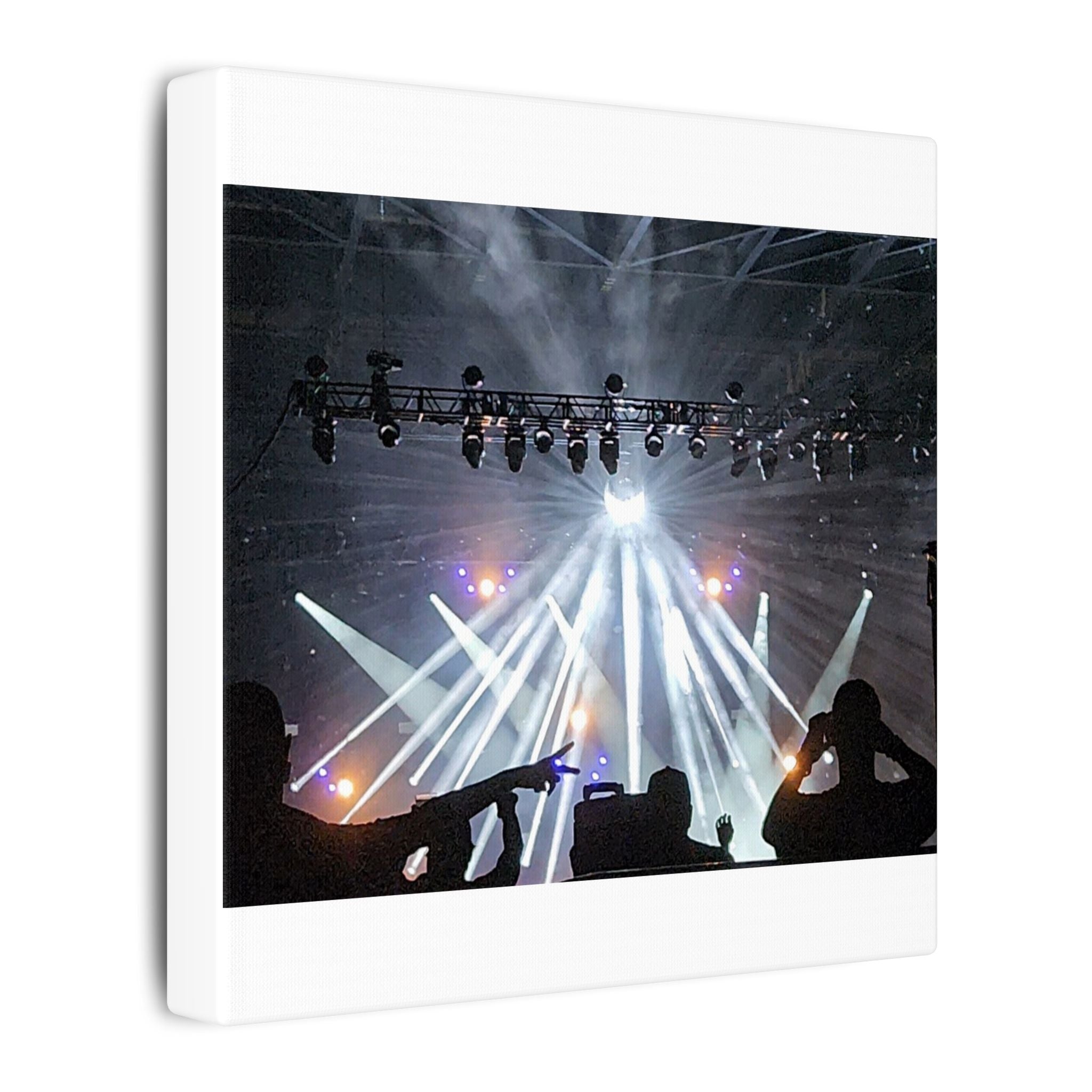 Concert Stage Lights Canvas, Matte Stretched Wall Art | Live Music