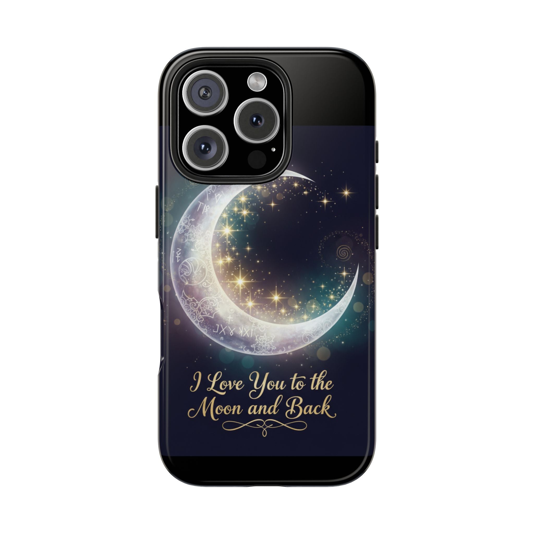 I Love You to the Moon and Back iPhone Case | Moon and Stars Tough Case