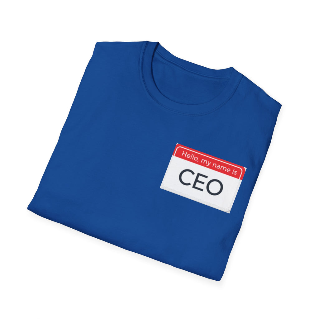 Hello My Name Is CEO T-Shirt | Name Tag Novelty Tee