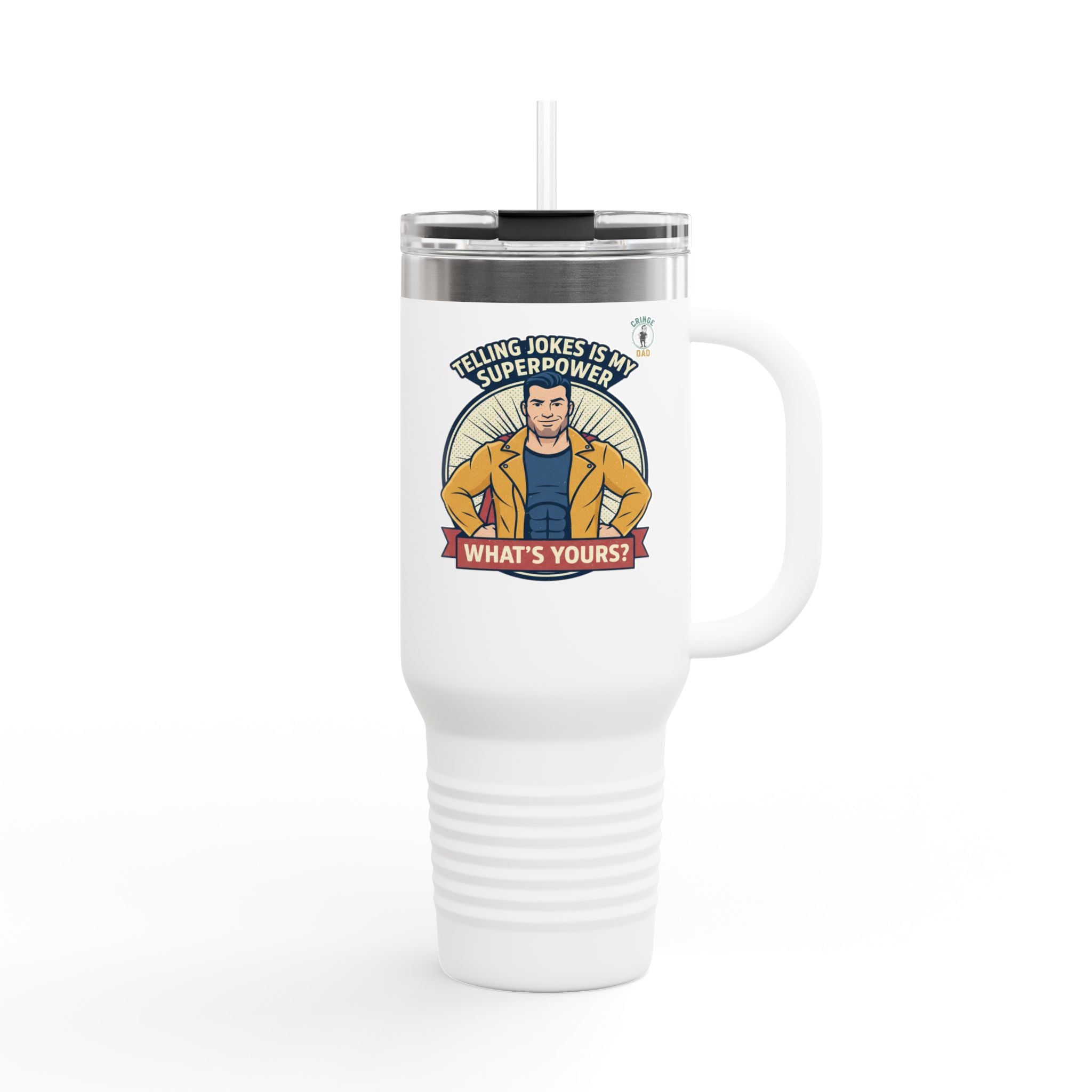 Jokes Is My Superpower 40oz Insulated Tumbler