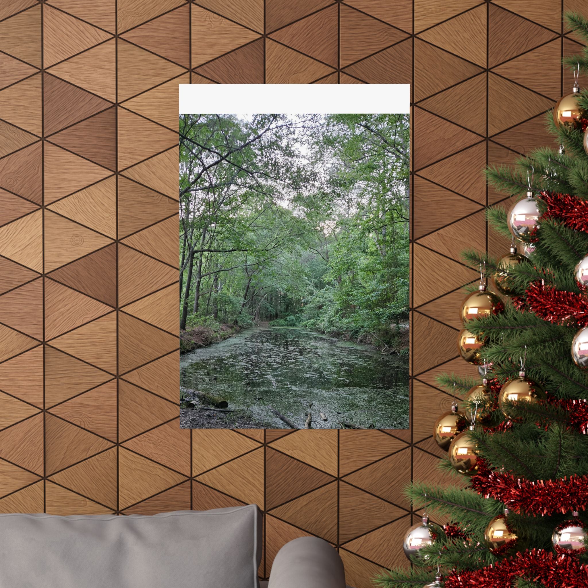 Mossy Pond Matte Poster | Vertical Nature Wall Art