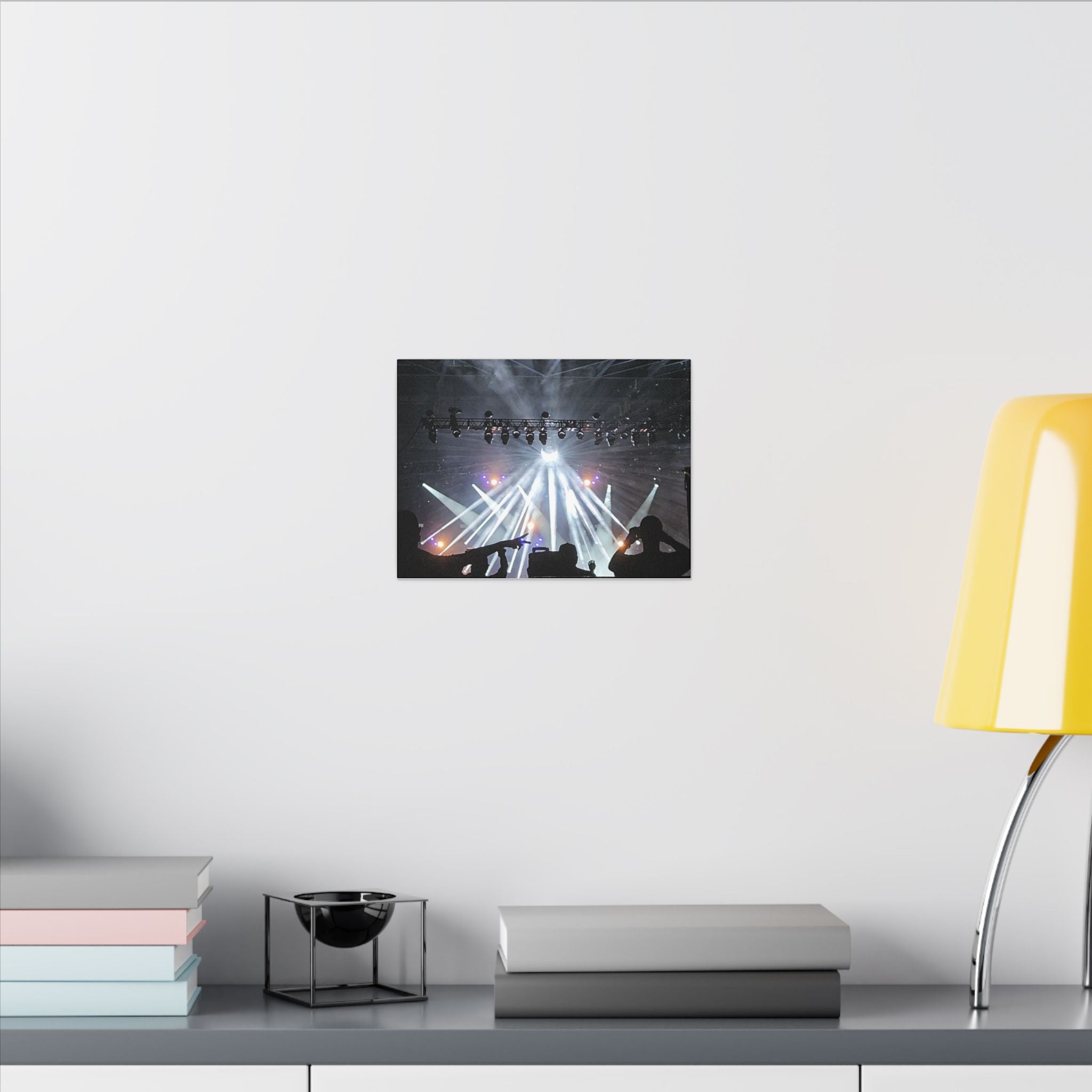Concert Stage Lights Canvas, Matte Stretched Wall Art | Live Music