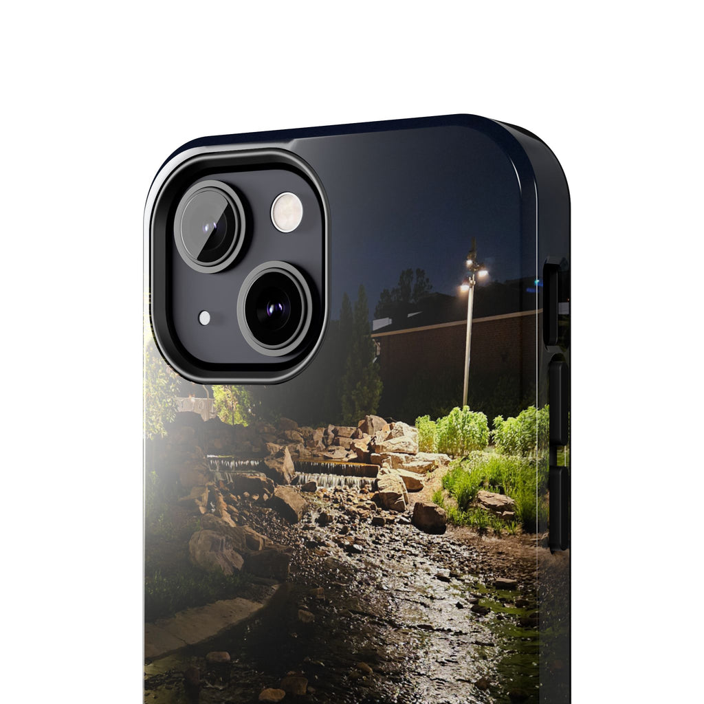 Night River Phone Case — Moody Outdoor Landscape Protective Cover
