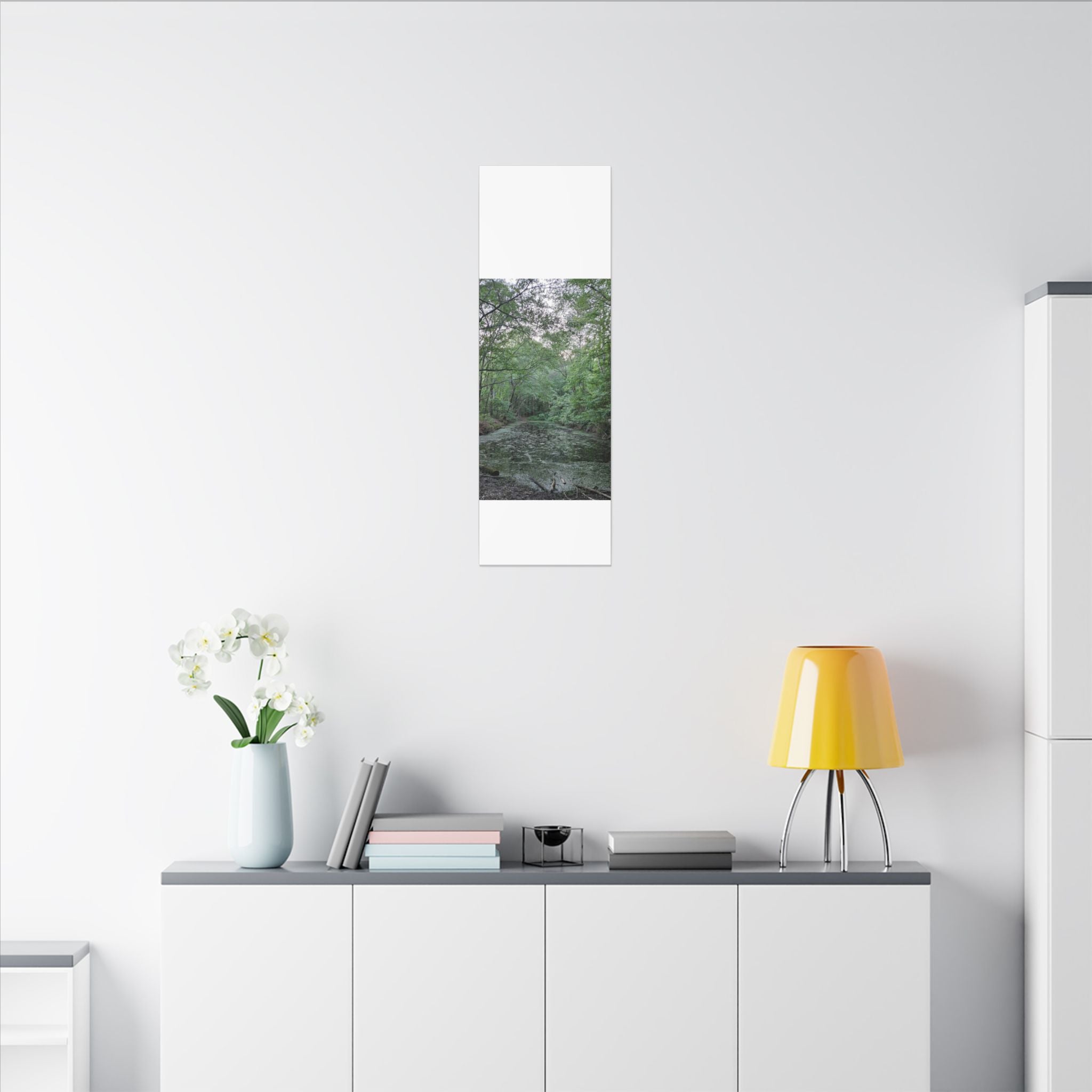 Mossy Pond Canvas Matte Stretched Wall Art