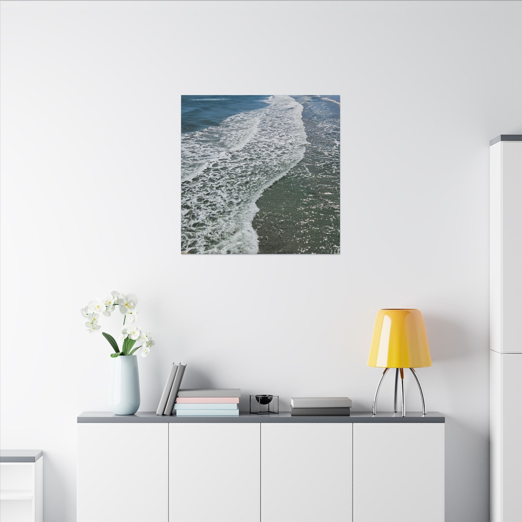 Ocean Shoreline Waves Canvas