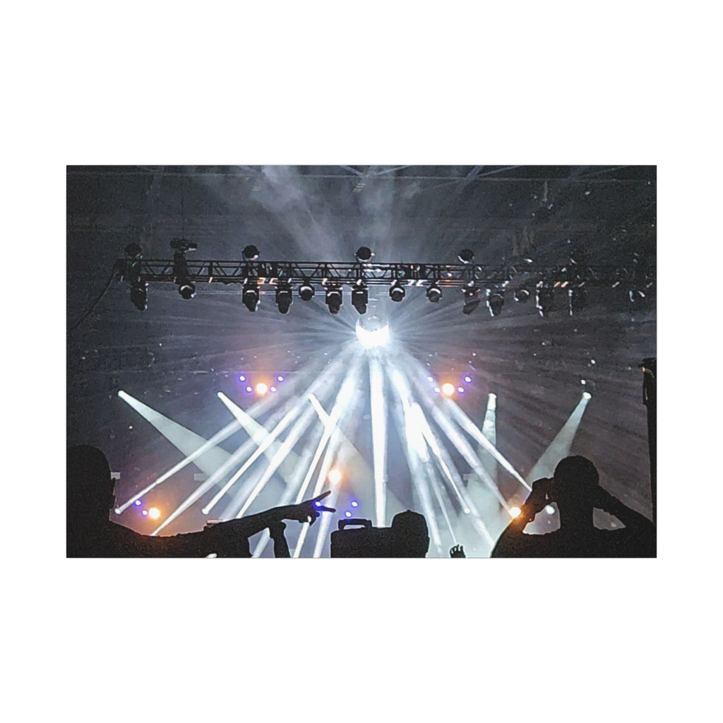 Concert Stage Lights Canvas, Matte Stretched Wall Art | Live Music