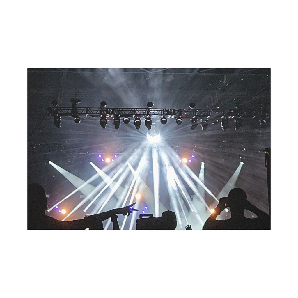 Concert Stage Lights Canvas, Matte Stretched Wall Art | Live Music