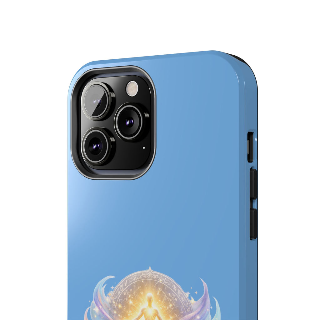 Positive Attracts Positive angel artwork Phone Case | inspirational spiritual design