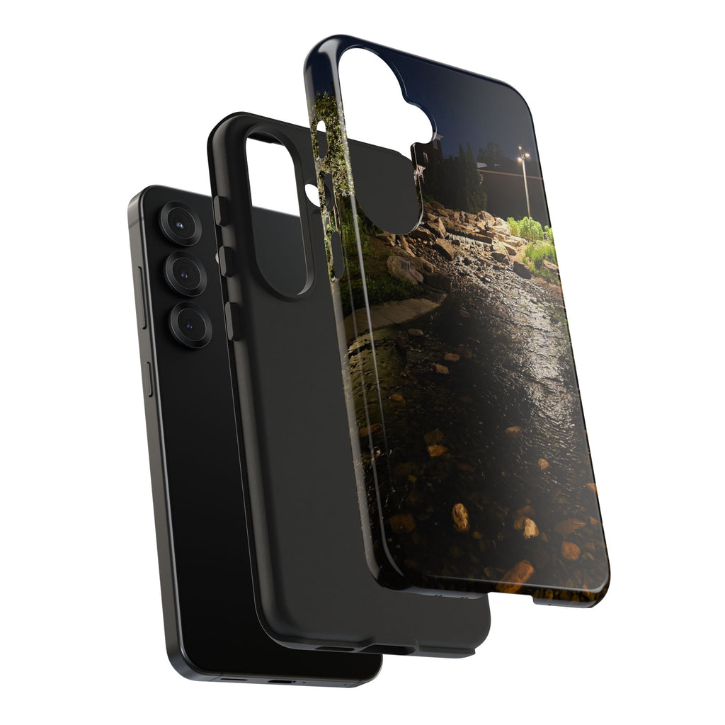 Night River Phone Case — Moody Outdoor Landscape Protective Cover