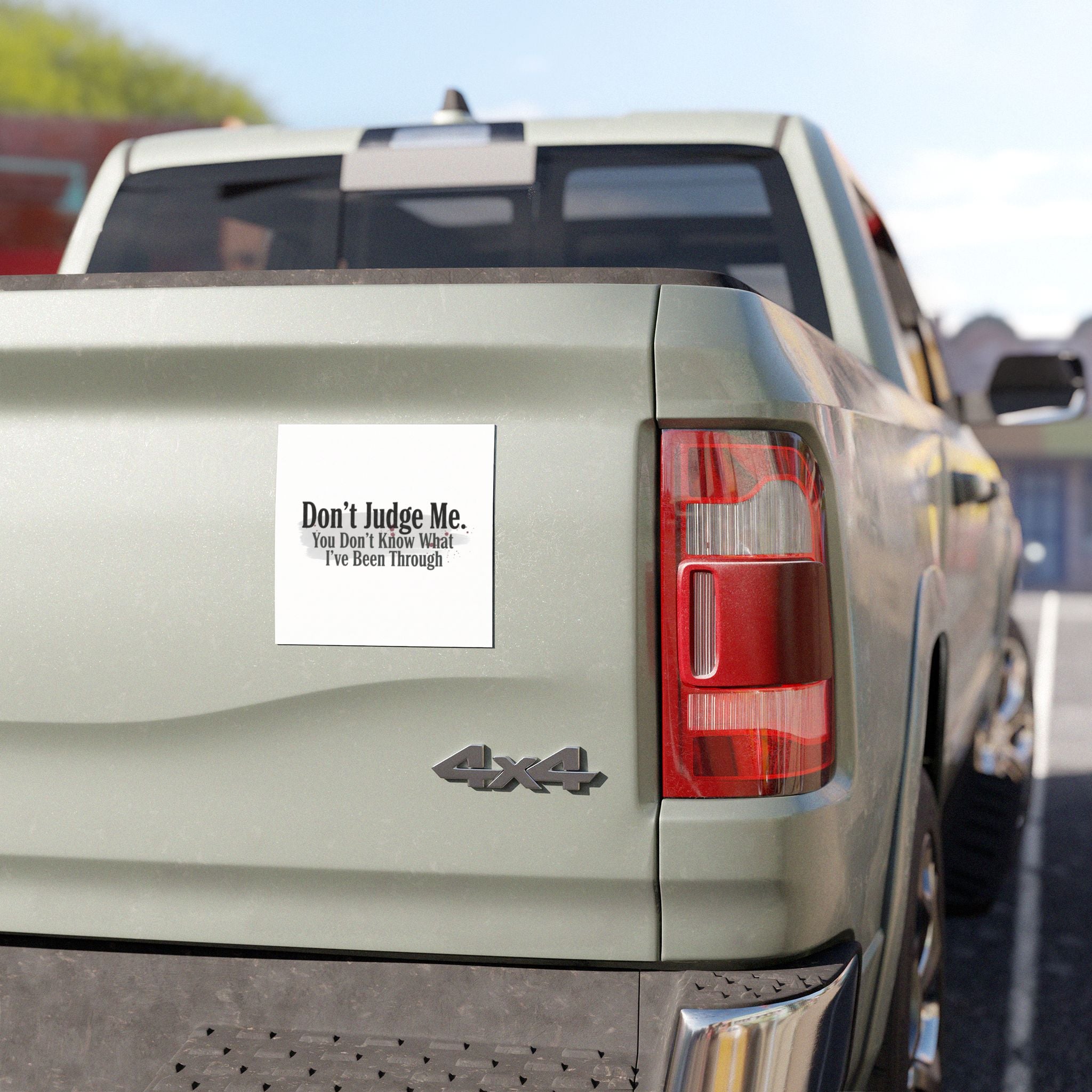 'Don't Judge Me' Car Magnet – Funny Relatable Bumper Sticker Magnet
